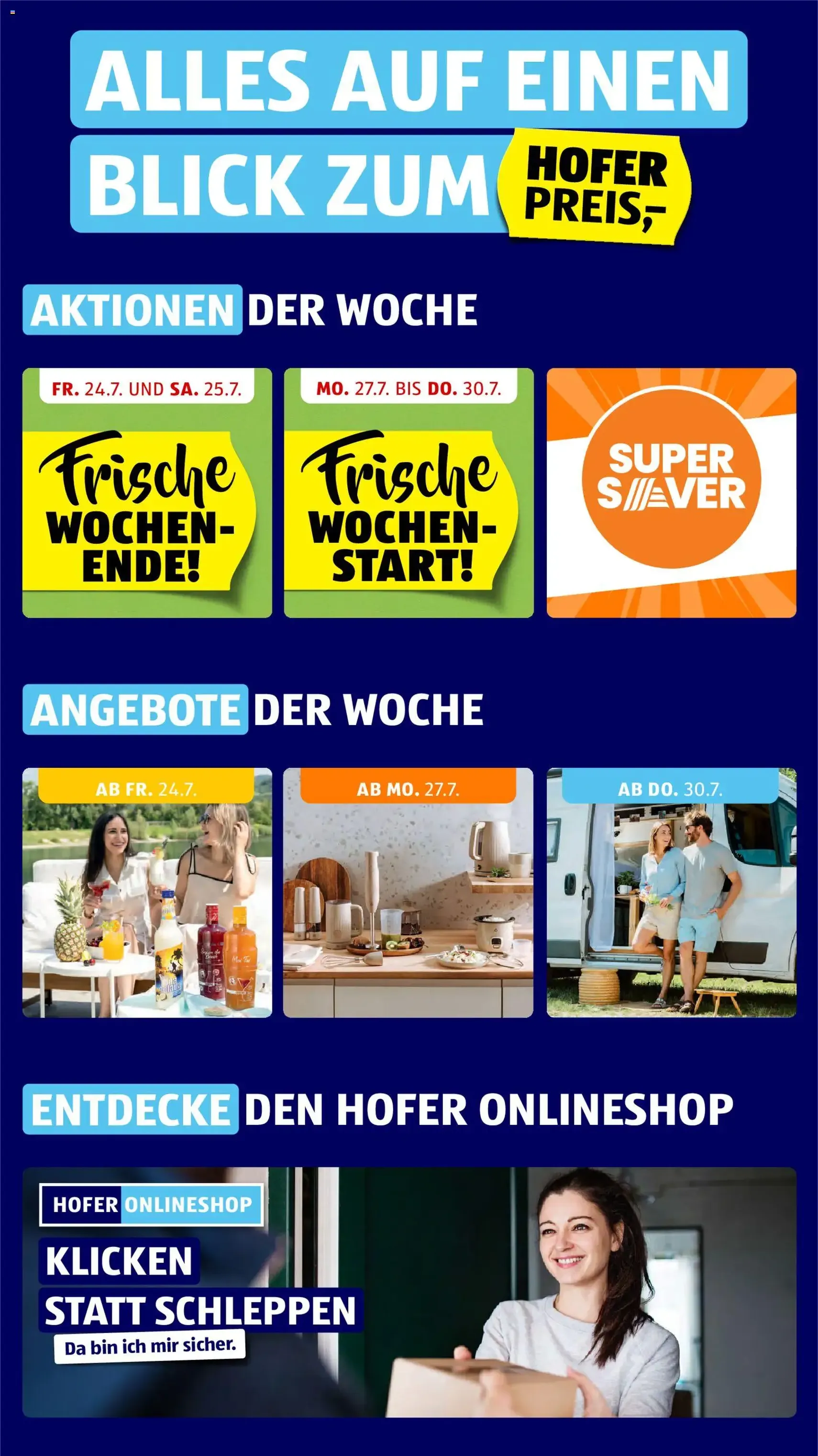Hofer Flugblatt - Gültiger Prospekt ab 24.07.2026, Seite 2 von insgesamt 52