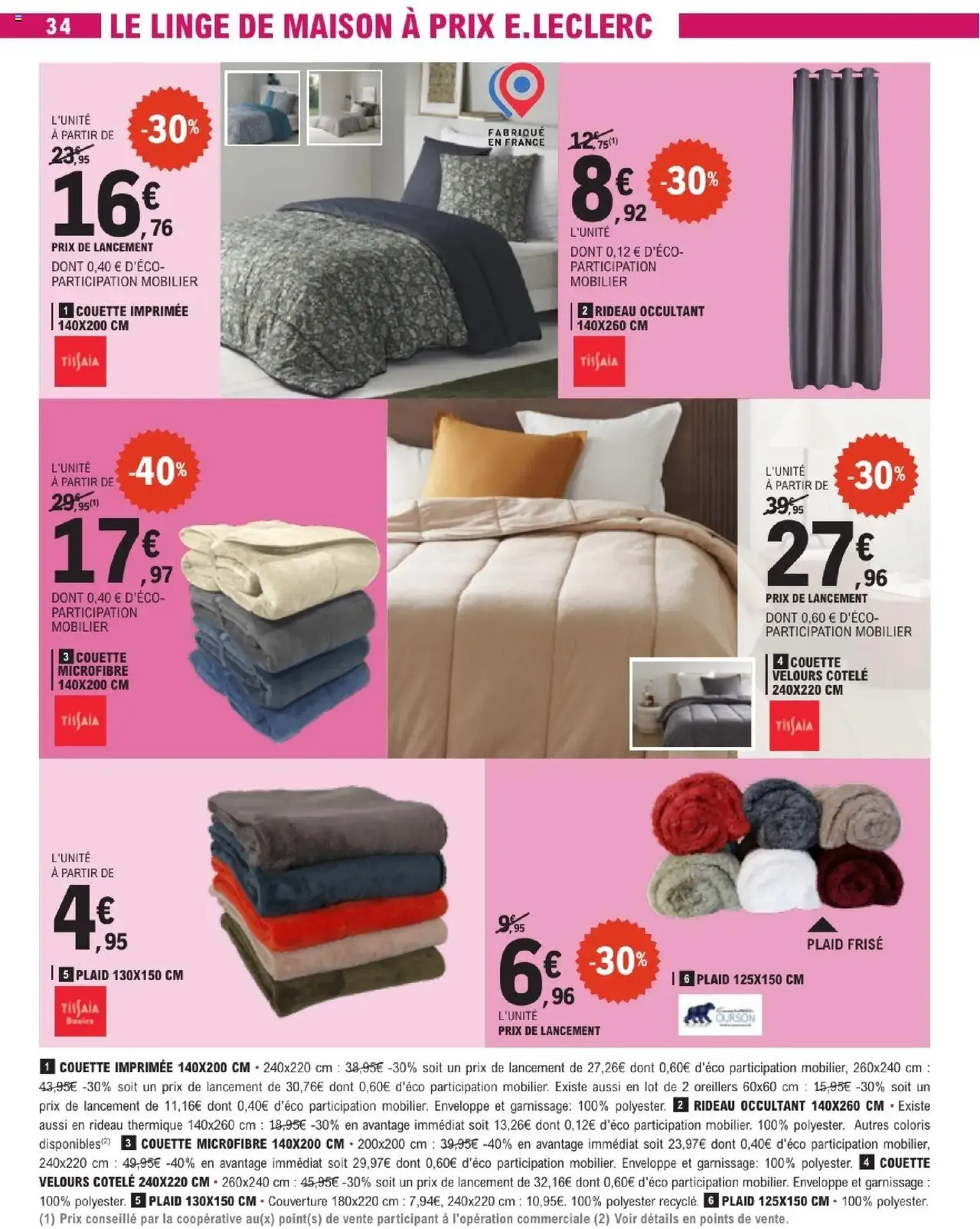 E.Leclerc catalogue semaine 42 - brochure valable à partir du 14/10/2025, page 34 sur 36