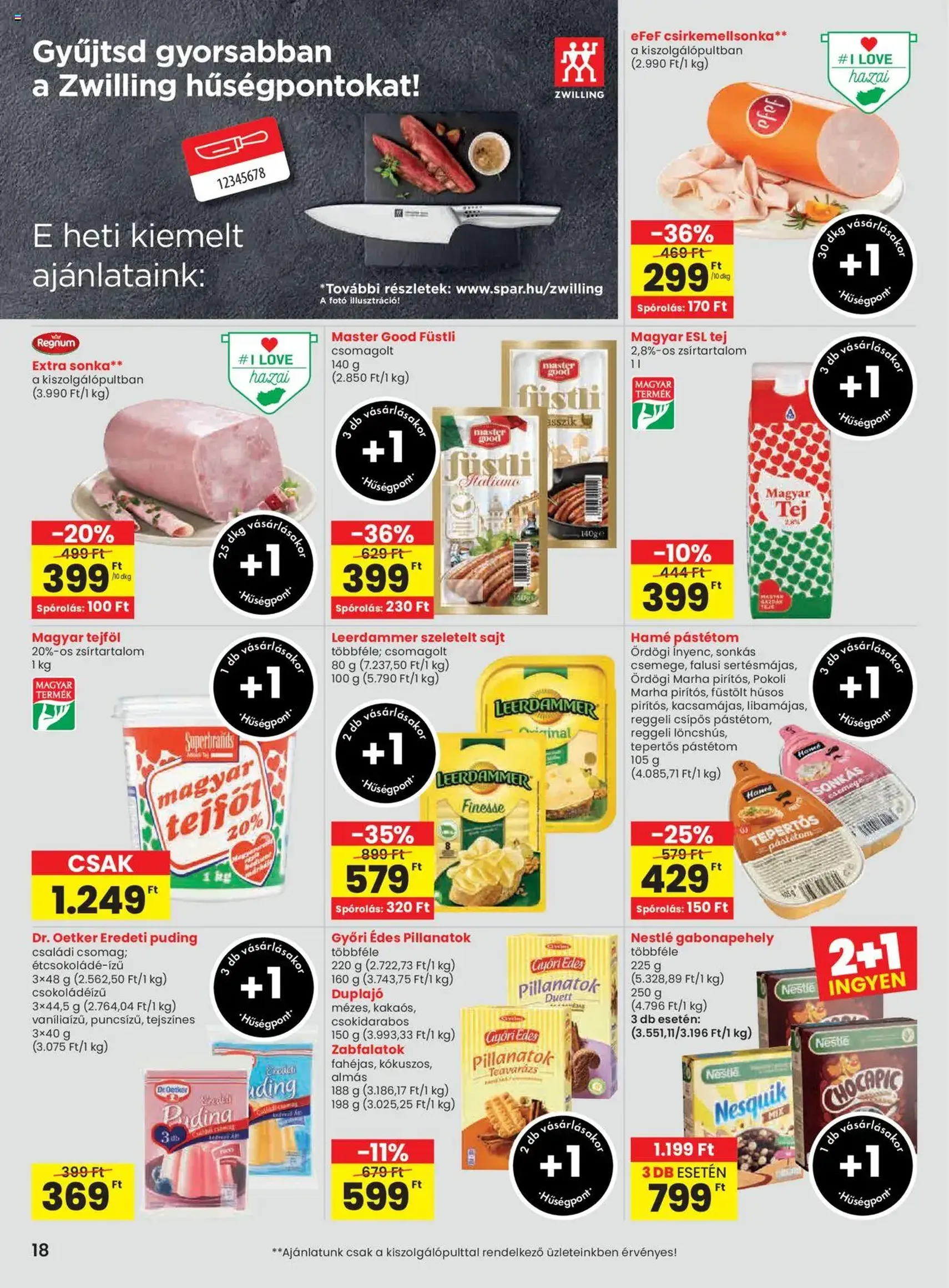 Spar Akciós újság - 2025.10.24. érvényes szórólap 18 oldal 20 oldalból Spar Akciós újság - 2025.10.24. érvényes szórólap 18 oldal 20 oldalból