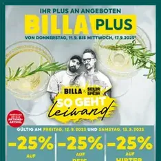 Billa Plus Flugblatt - Prospekt Vorschau gültig ab 11.09.2025