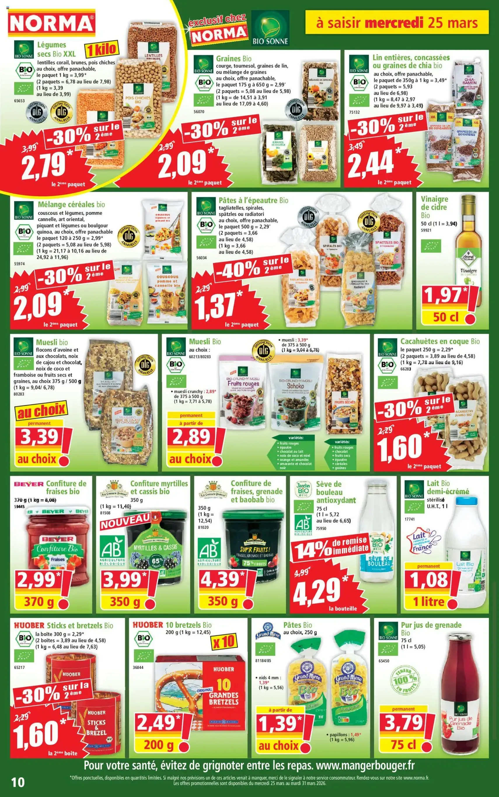 Norma catalogue - brochure valable à partir du 25/03/2026, page 10 sur 14