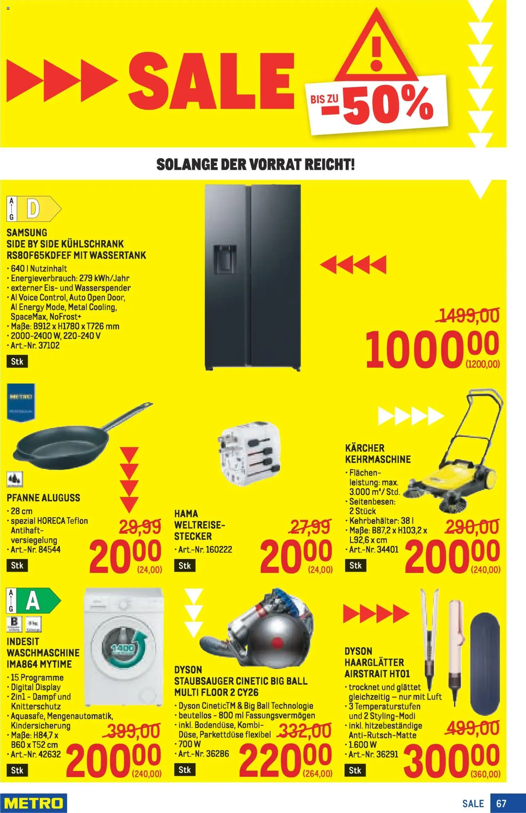 Metro angebote Profi - Gültiger Prospekt ab 11.12.2025, Seite 67 von insgesamt 72