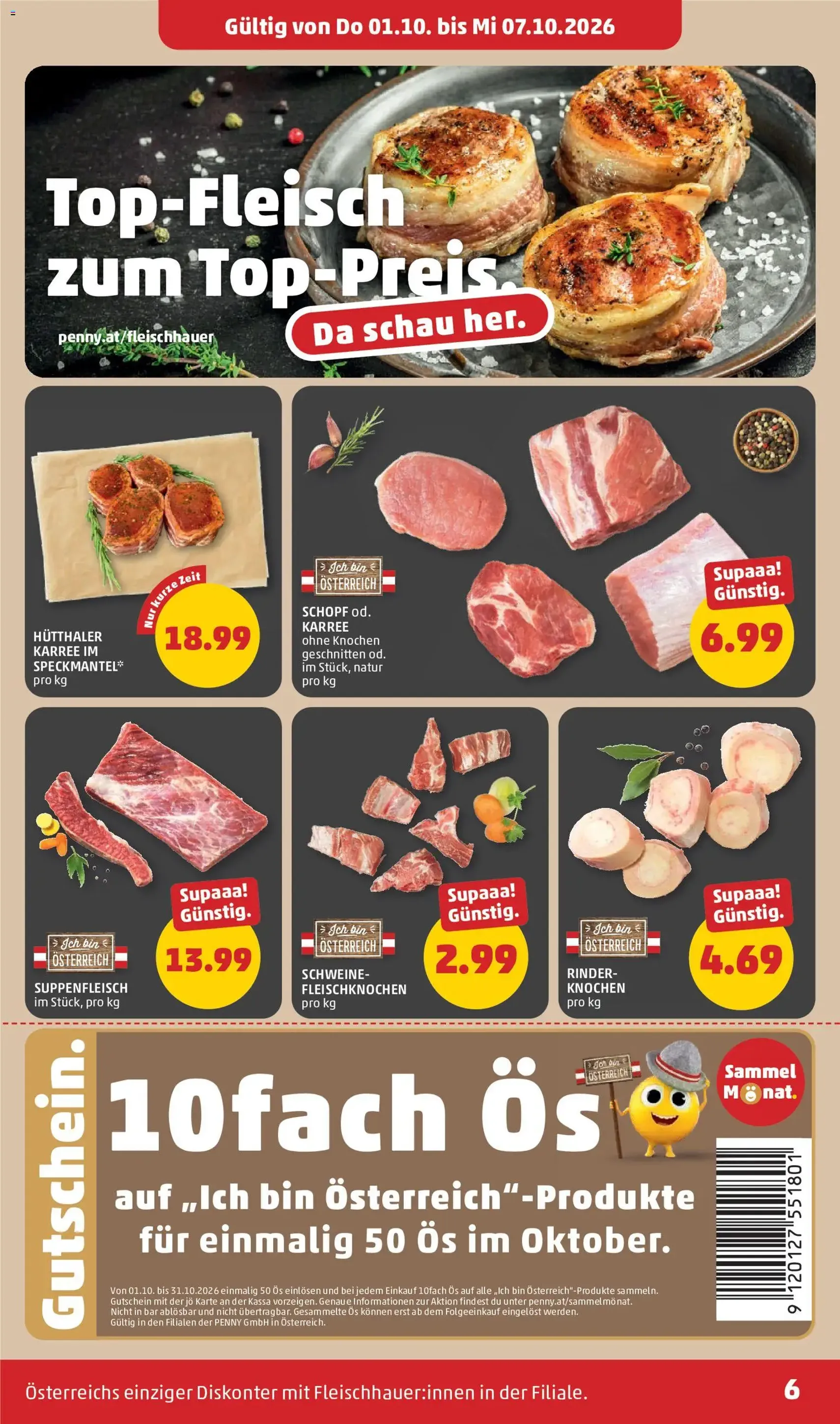 Penny Markt - Flugblatt - Gültiger Prospekt ab 01.10.2026, Seite 6 von insgesamt 32