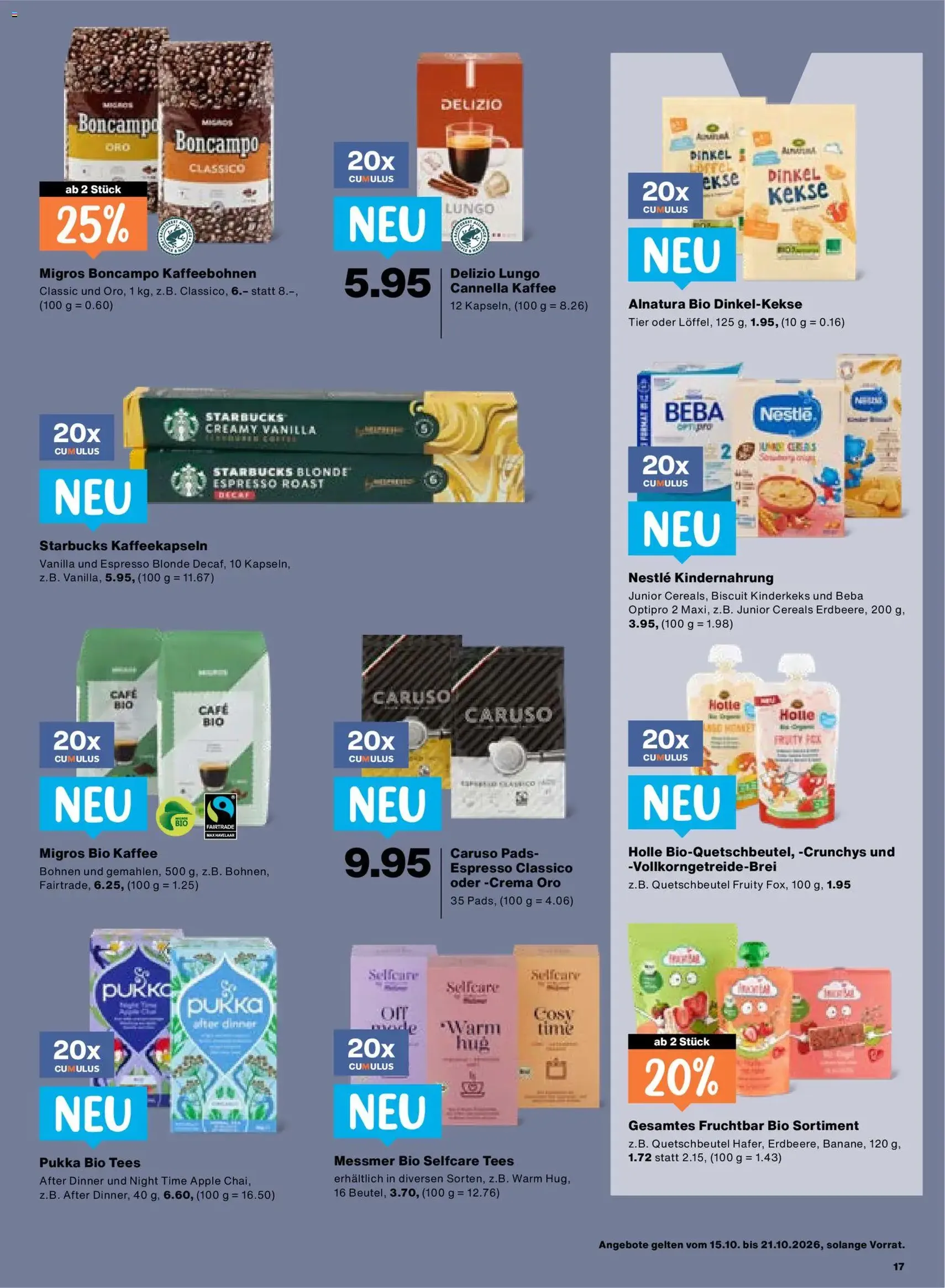 Migros aktionen - Gültiger Prospekt ab 15.10.2026, Seite 17 von insgesamt 24