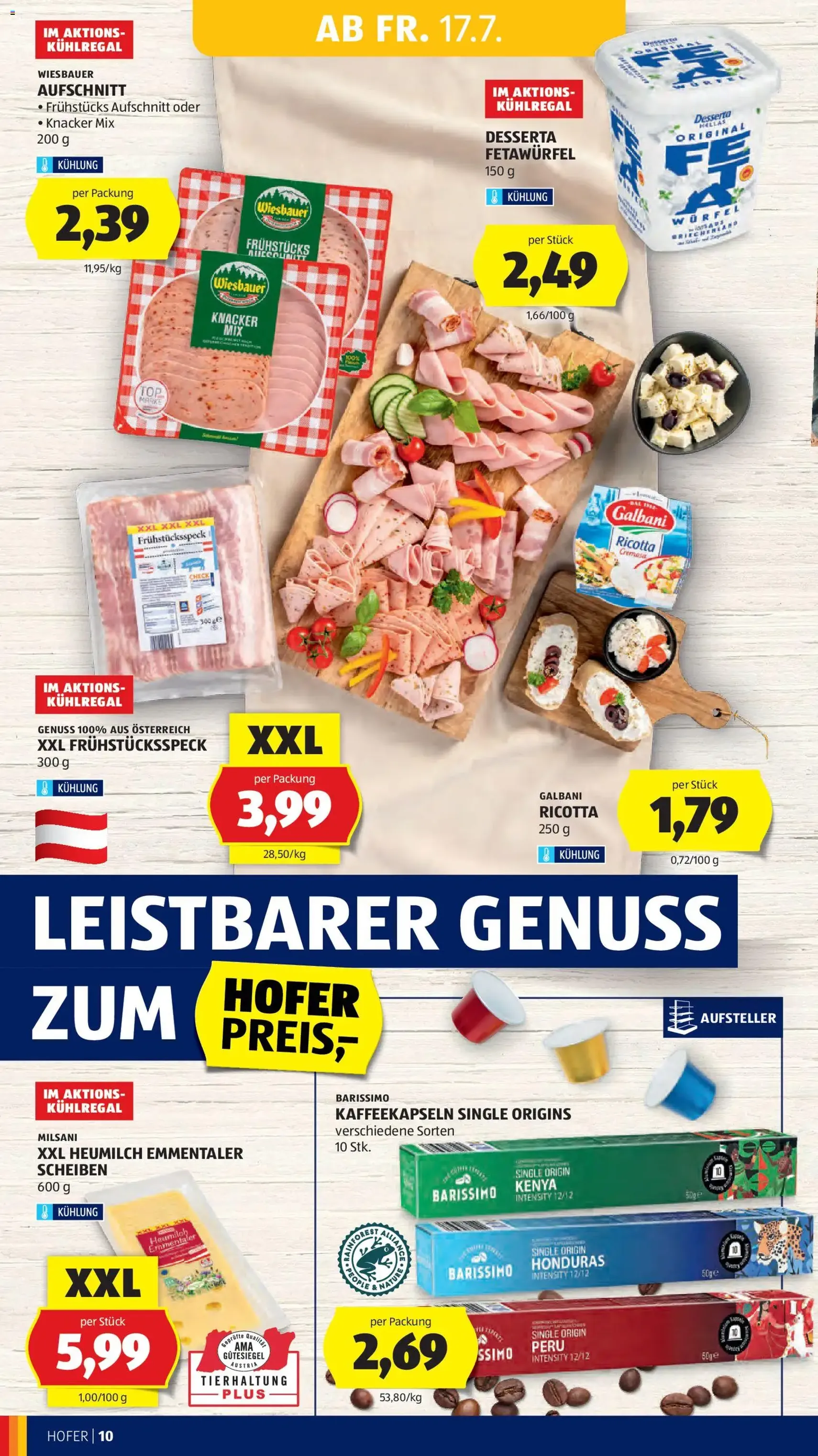 Hofer Flugblatt - Gültiger Prospekt ab 17.07.2026, Seite 14 von insgesamt 46