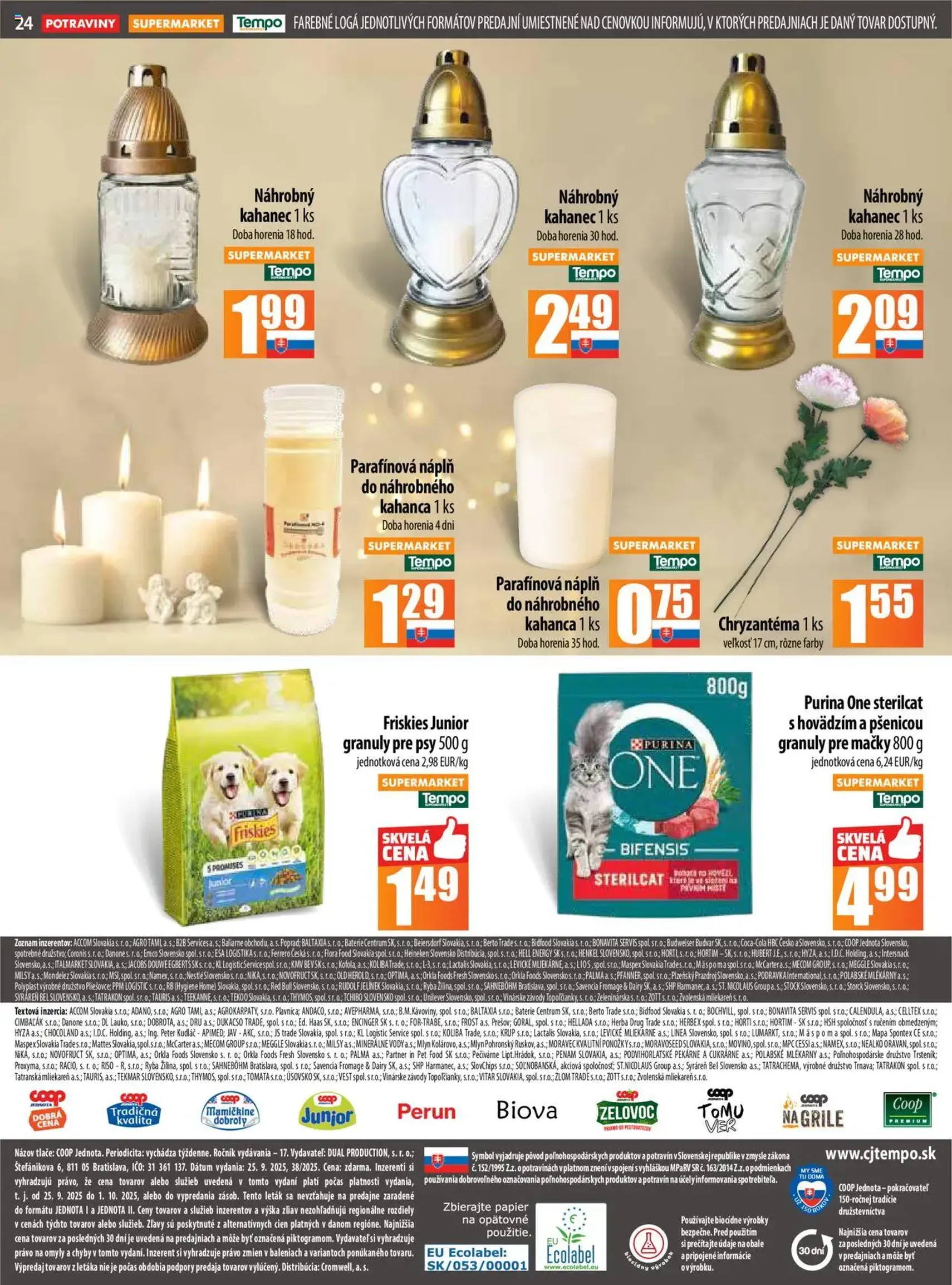 COOP Jednota leták - platný leták od 25.09.2025 strana 24 z 28