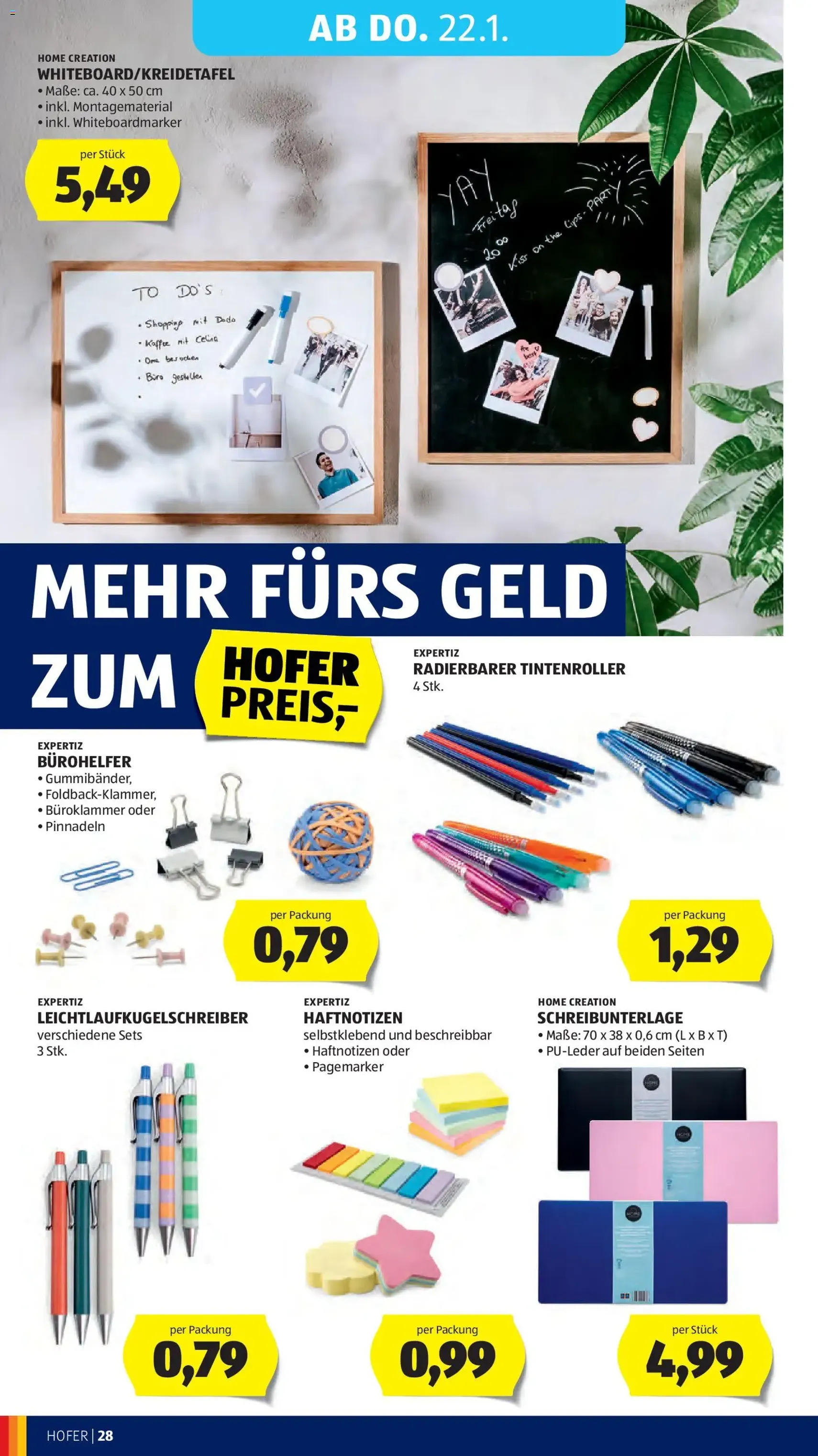 Hofer Flugblatt - Gültiger Prospekt ab 14.01.2026, Seite 32 von insgesamt 41