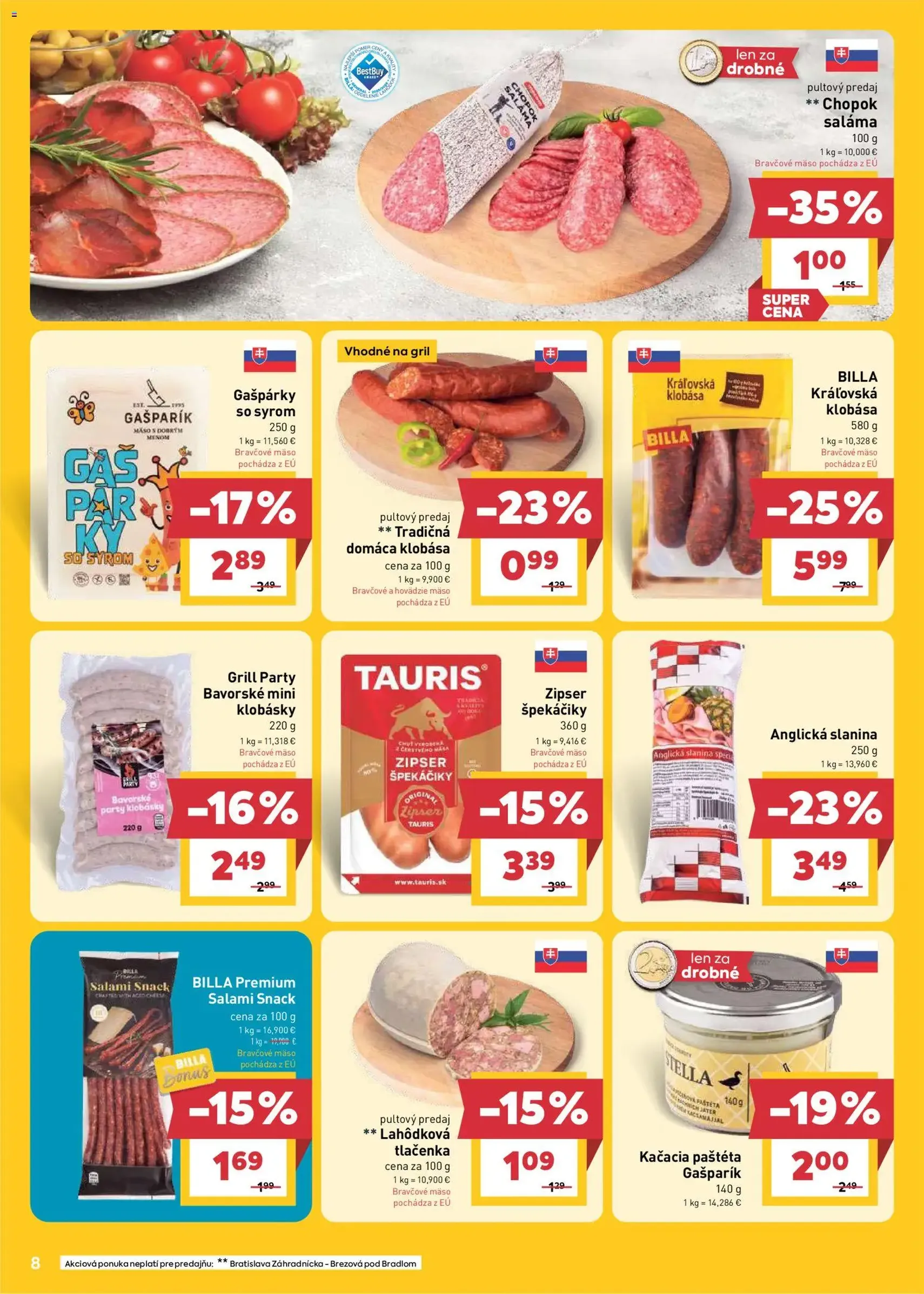 Billa leták - platný leták od 22.04.2026 strana 8 z 30