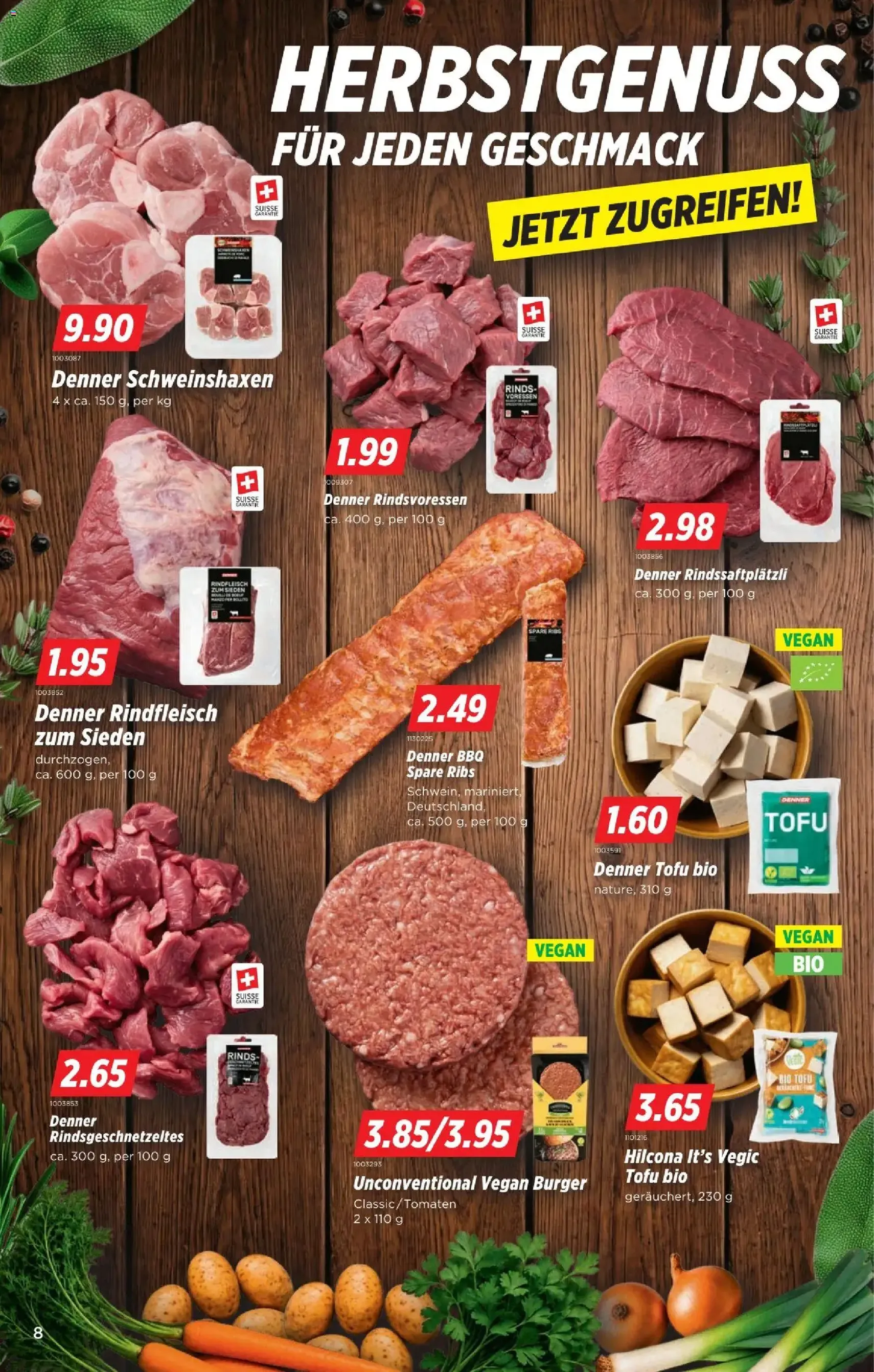 Denner aktionen - Gültiger Prospekt ab 01.10.2026, Seite 8 von insgesamt 24