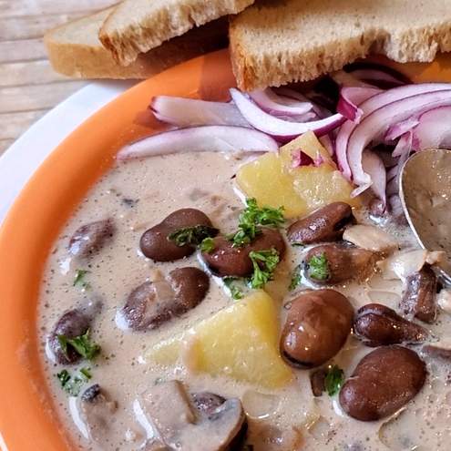 Fazuľová polievka na kyslo - krok prípravy 1