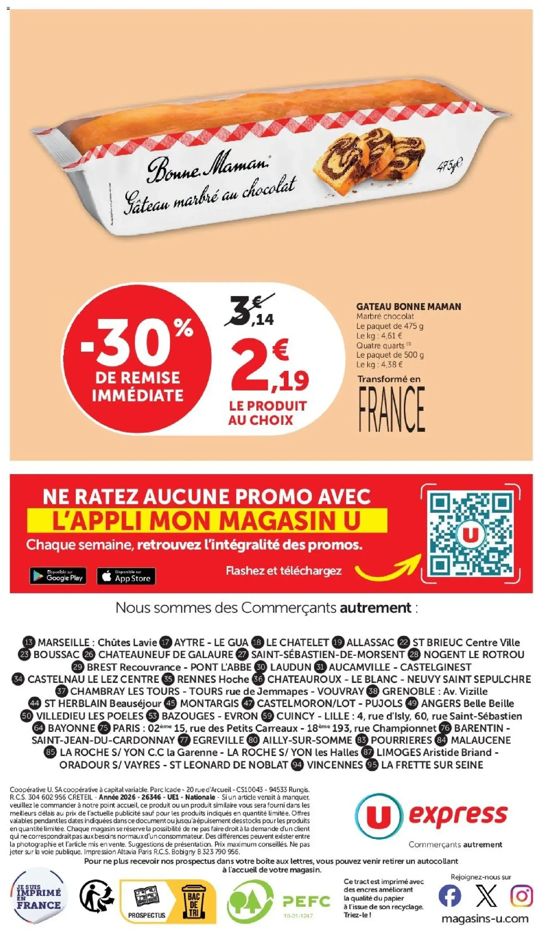 U Express catalogue - brochure valable à partir du 11/08/2026, page 12 sur 12