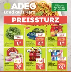 ADEG Flugblatt - Prospekt Vorschau gültig ab 13.11.2025