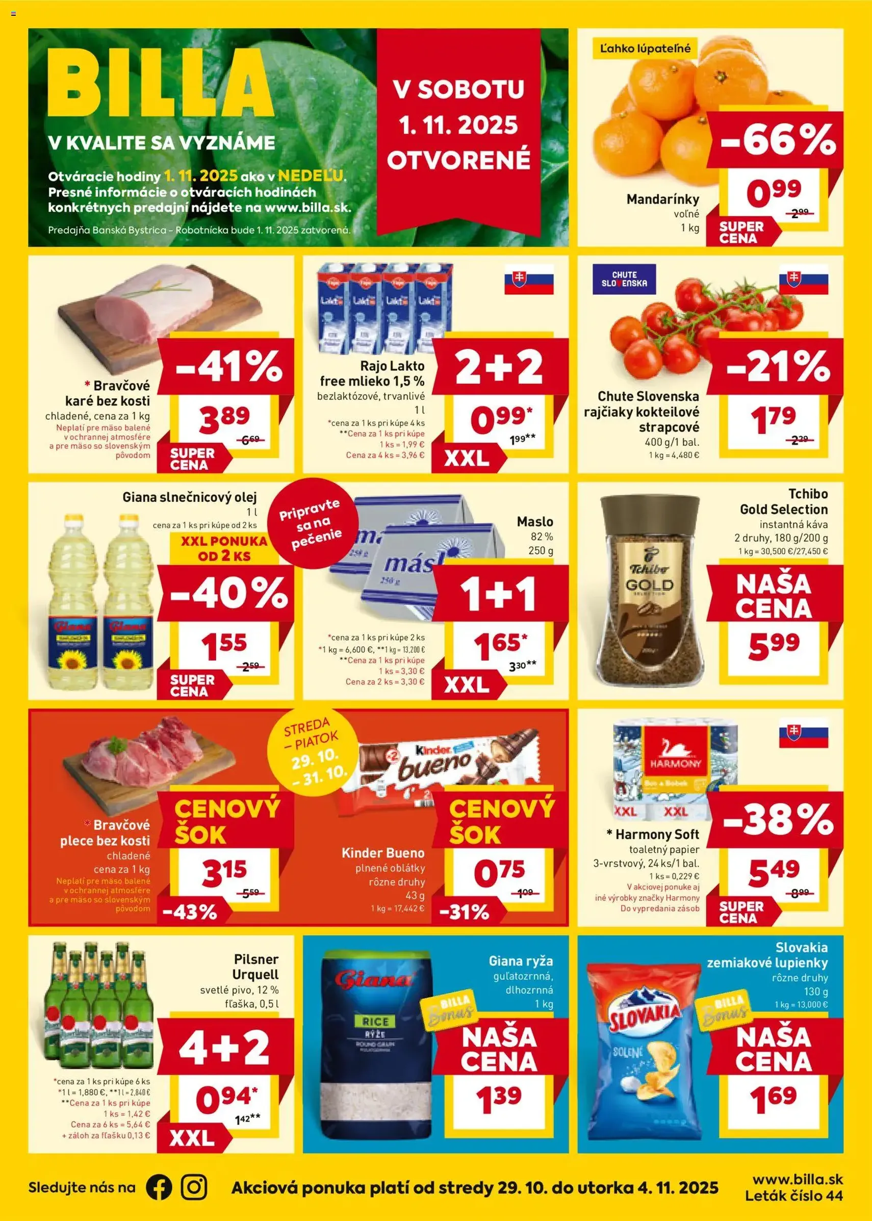 Billa leták - platný leták od 29.10.2025 strana 1 z 20 Billa leták - platný leták od 29.10.2025 strana 1 z 20