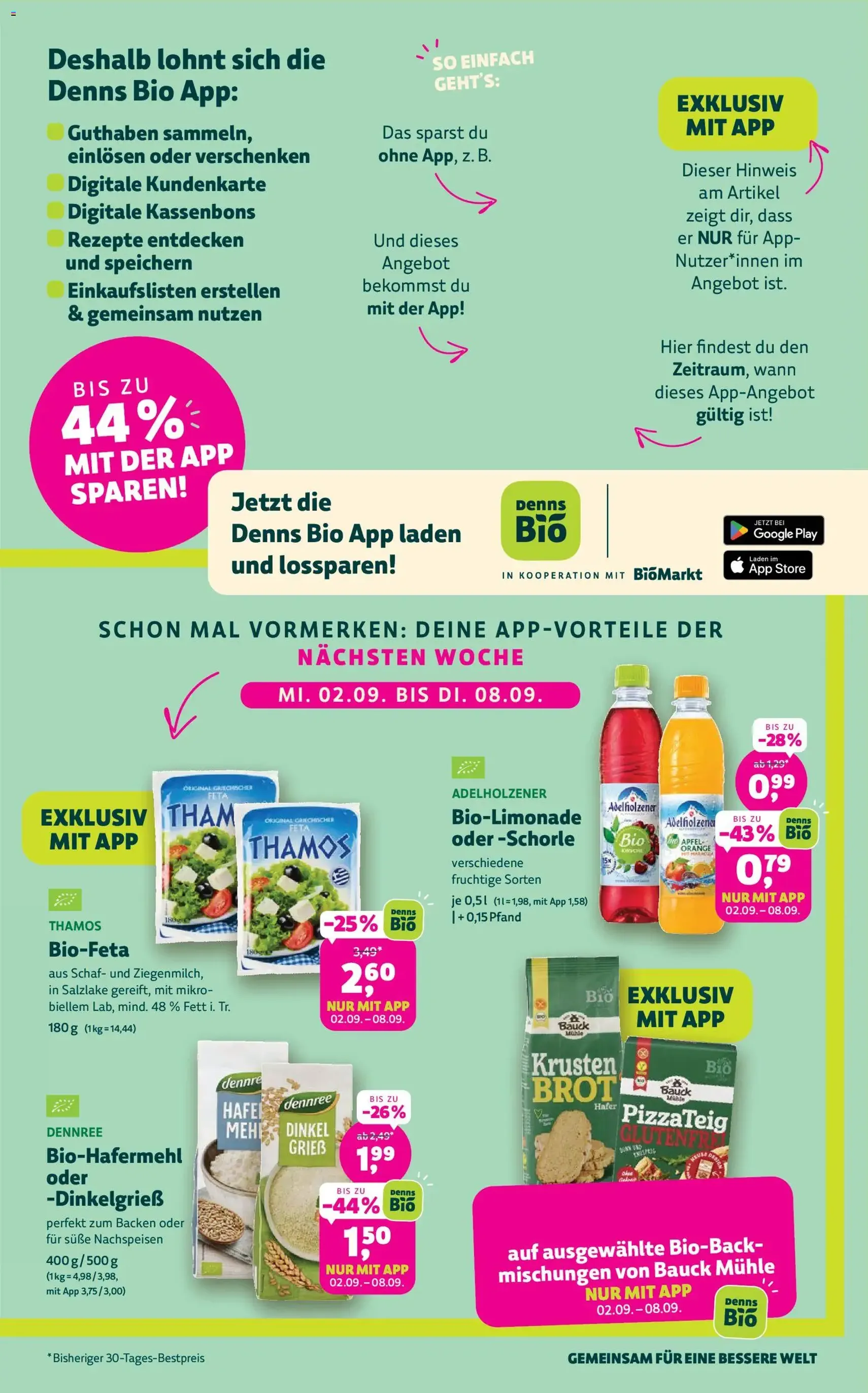 Denns BioMarkt Angebote - Gültiger Prospekt ab 26.08.2026, Seite 3 von insgesamt 14