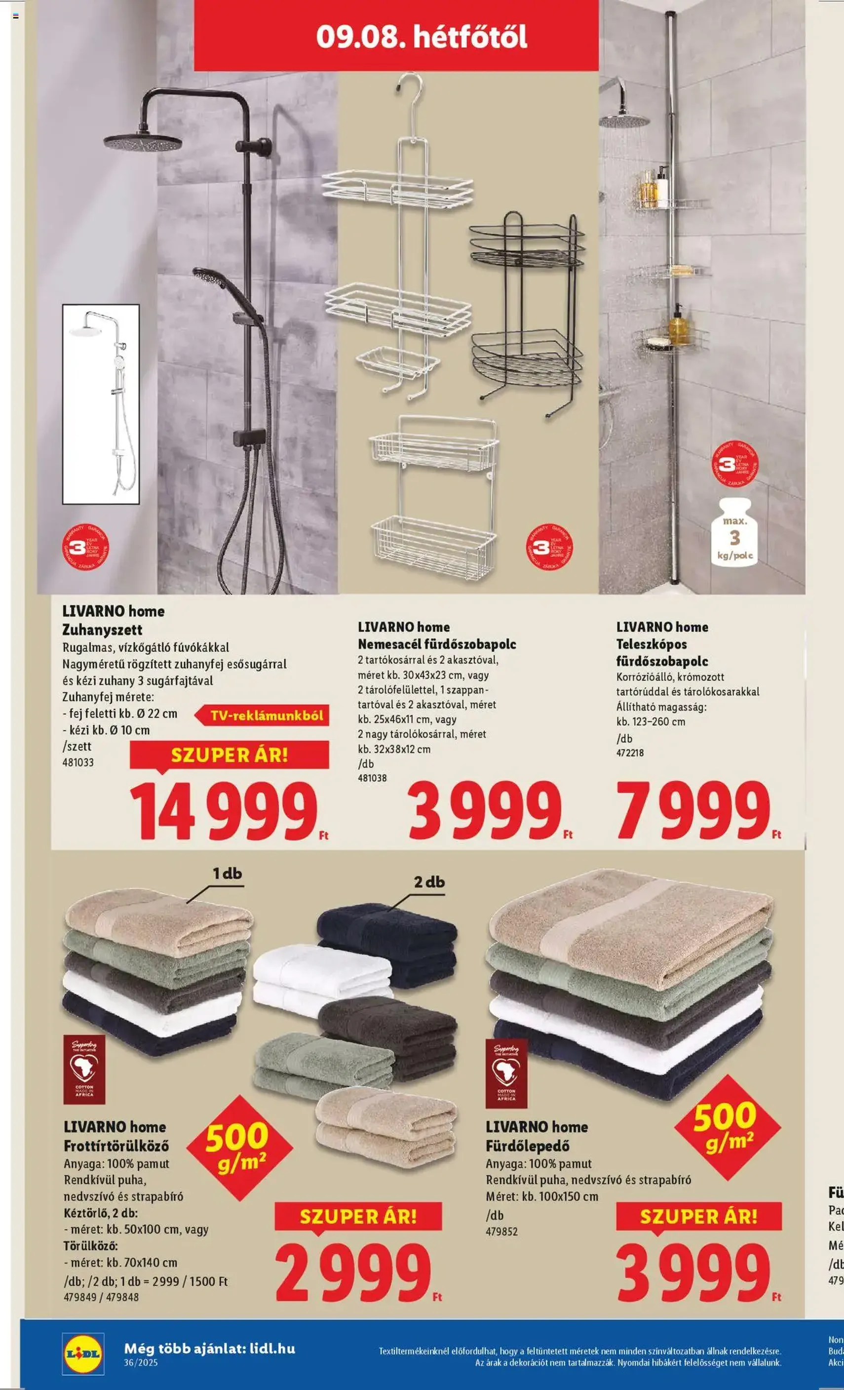 Lidl Akciós újság - 2025.09.04. érvényes szórólap 50 oldal 70 oldalból Lidl Akciós újság - 2025.09.04. érvényes szórólap 50 oldal 70 oldalból