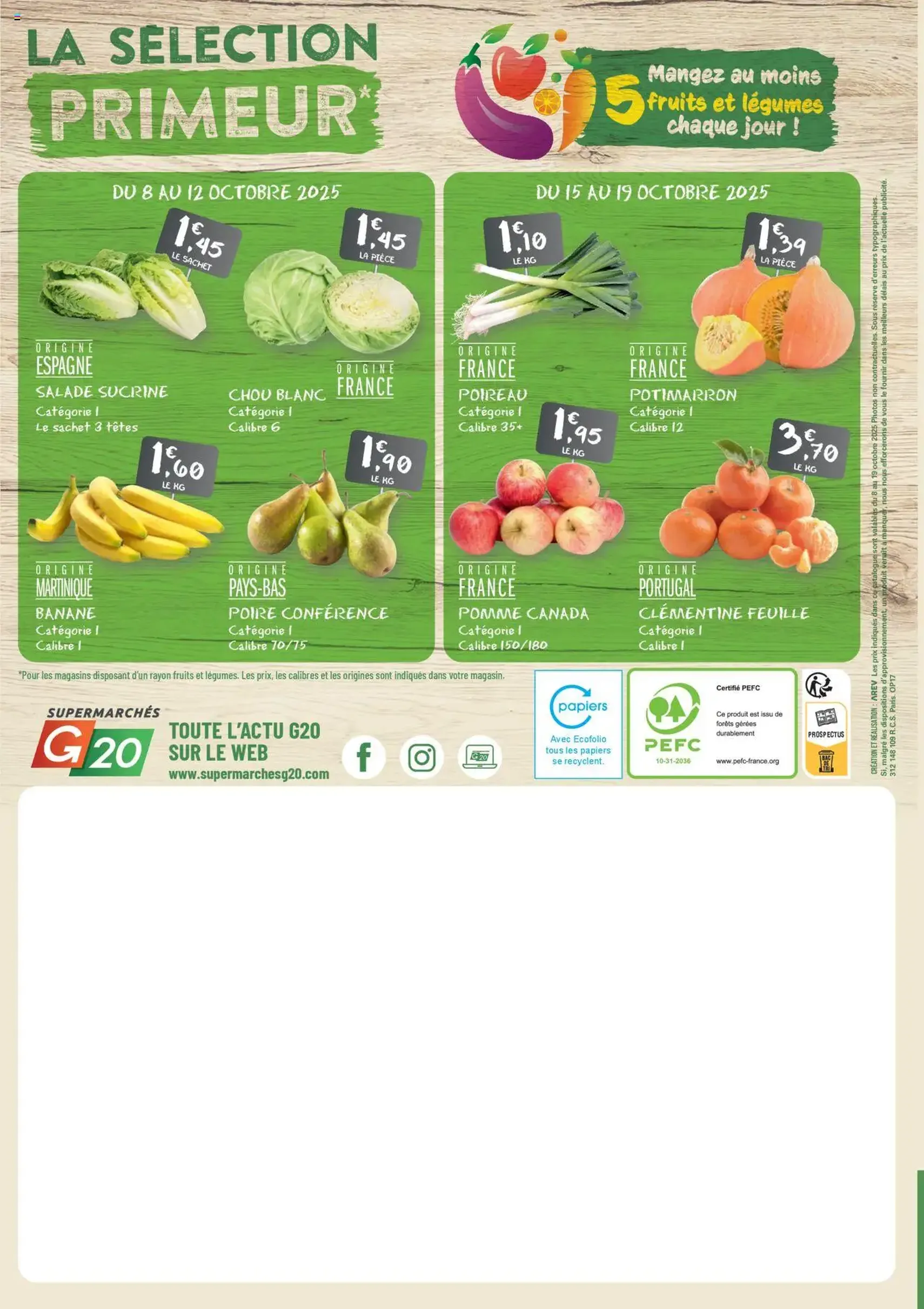 G20 Supermarchés catalogue - brochure valable à partir du 08/10/2025, page 20 sur 20