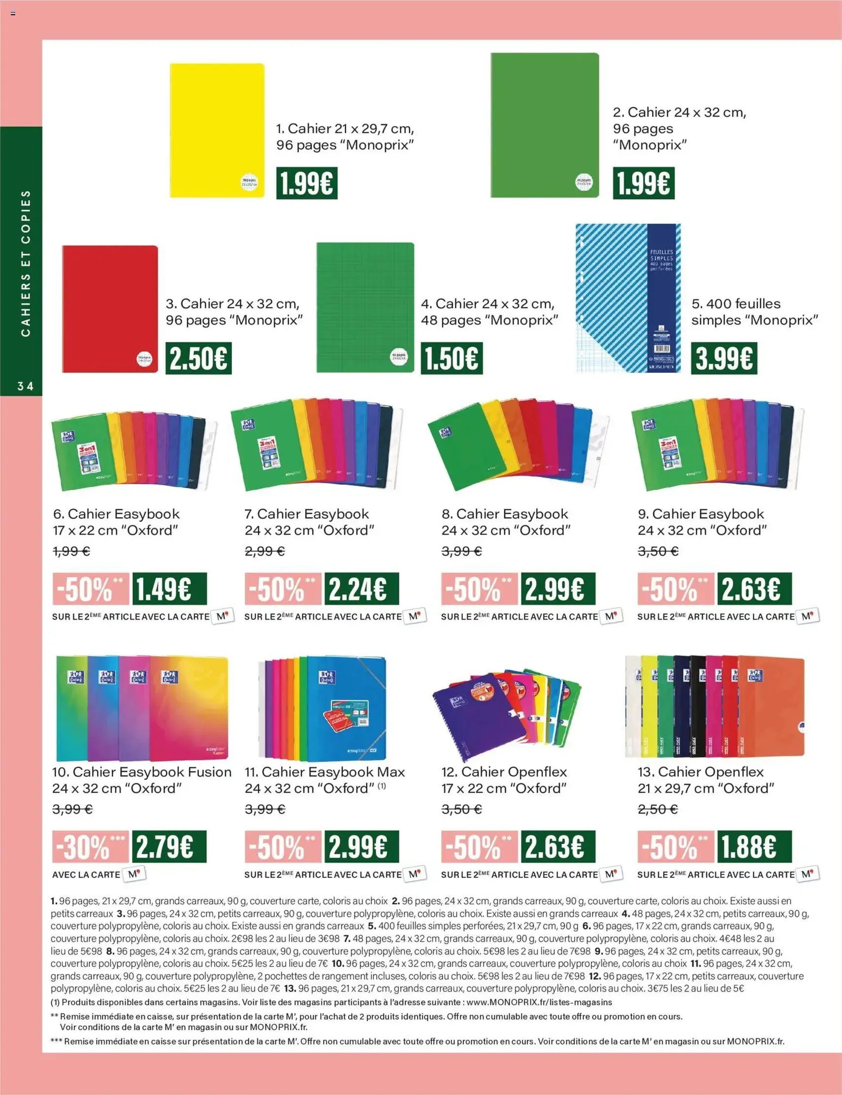 Monoprix - Guide de rentree - brochure valable à partir du 04/08/2026, page 34 sur 42