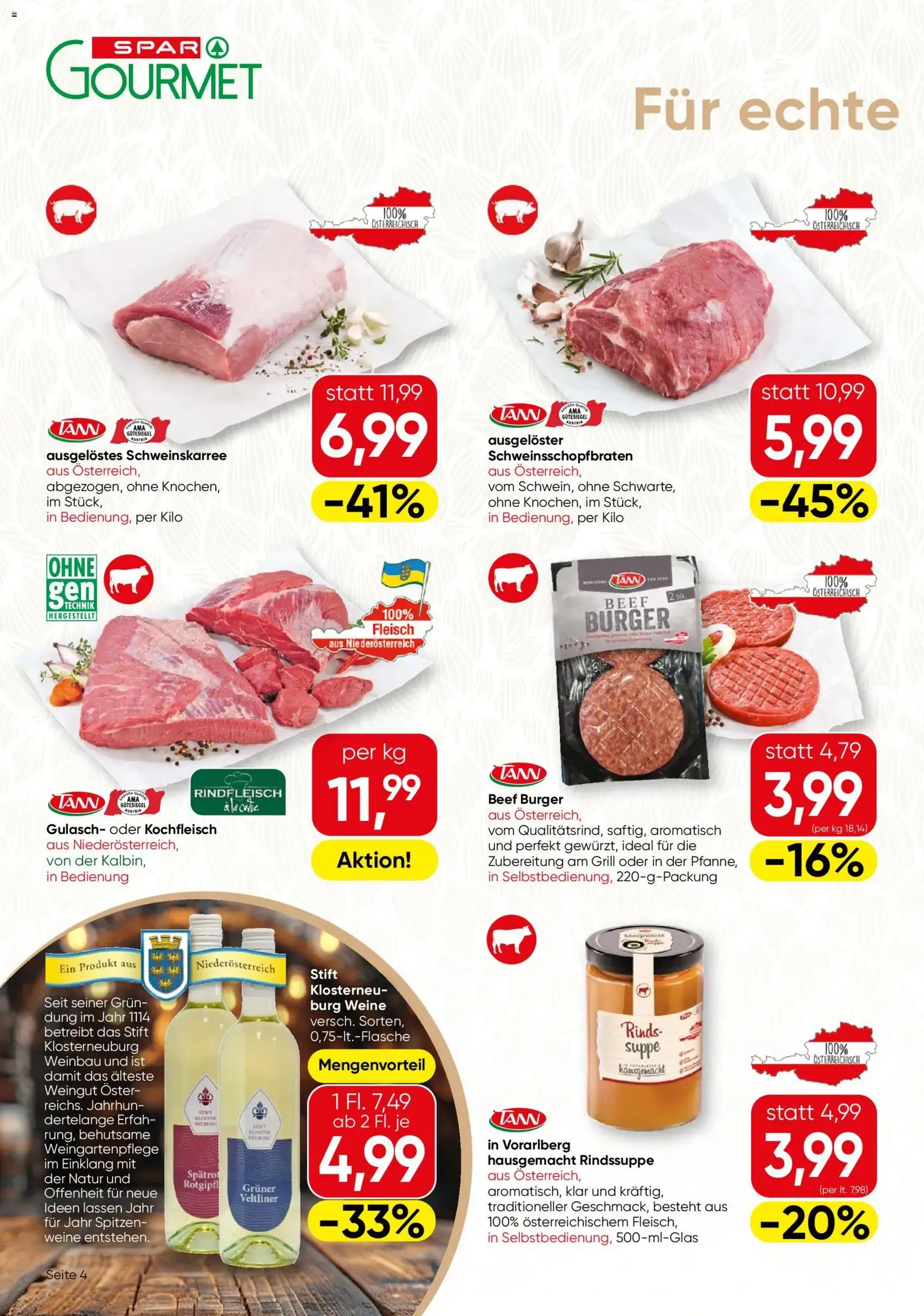 SPAR Gourmet Flugblatt - Gültiger Prospekt ab 10.09.2026, Seite 4 von insgesamt 12