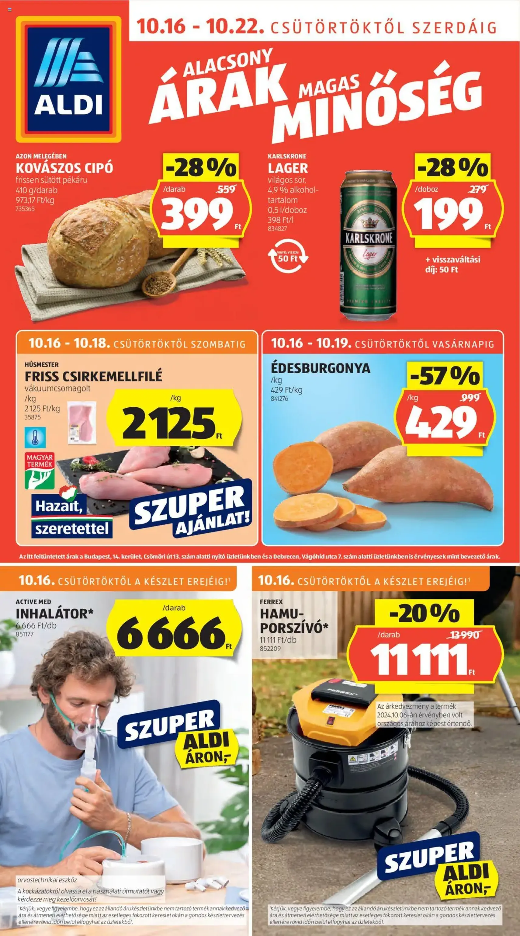 Aldi Akciós újság - 2025.10.16. érvényes szórólap 1 oldal 50 oldalból Aldi Akciós újság - 2025.10.16. érvényes szórólap 1 oldal 50 oldalból
