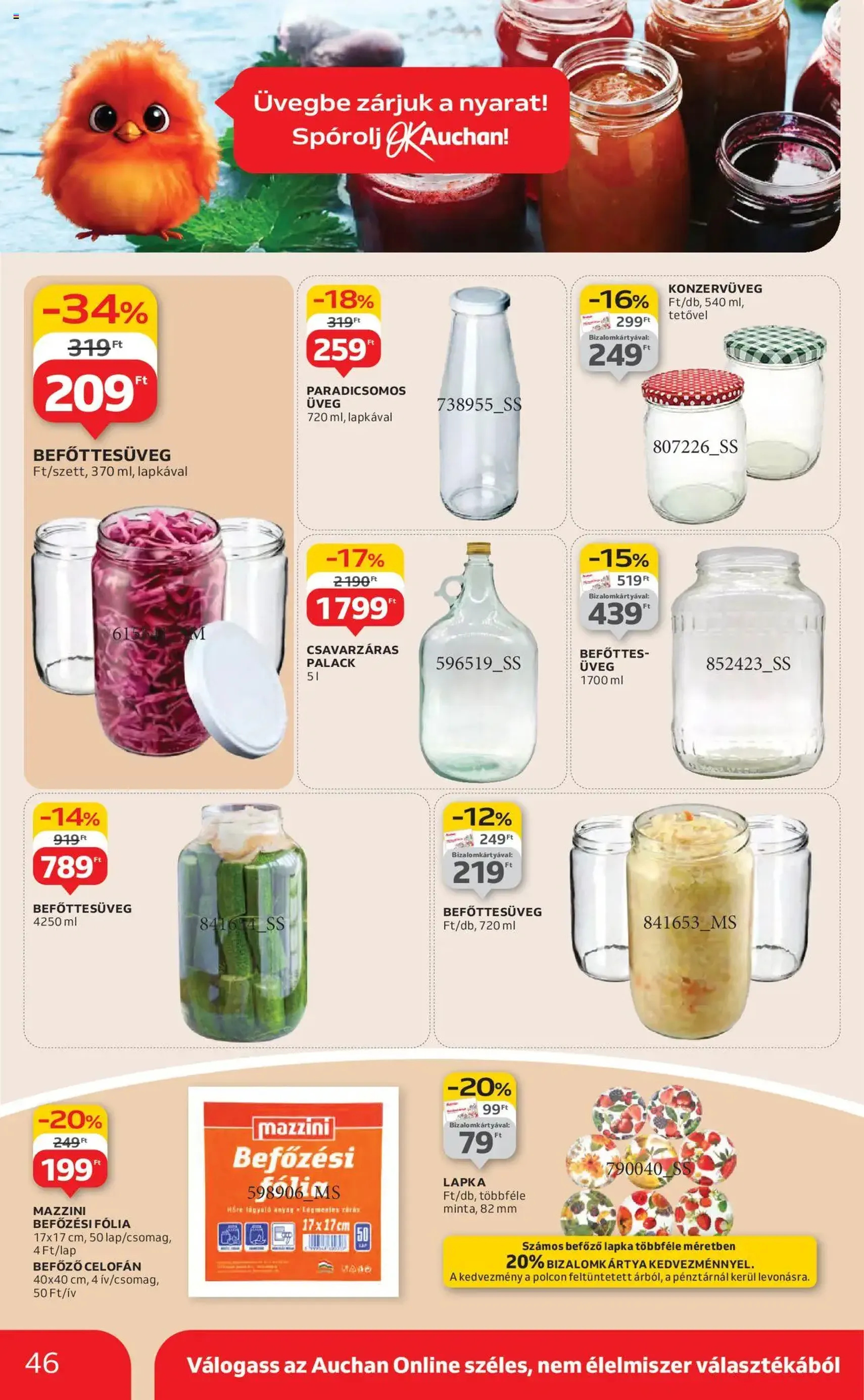Auchan Akciós újság - 2025.08.14. érvényes szórólap 46 oldal 54 oldalból Auchan Akciós újság - 2025.08.14. érvényes szórólap 46 oldal 54 oldalból