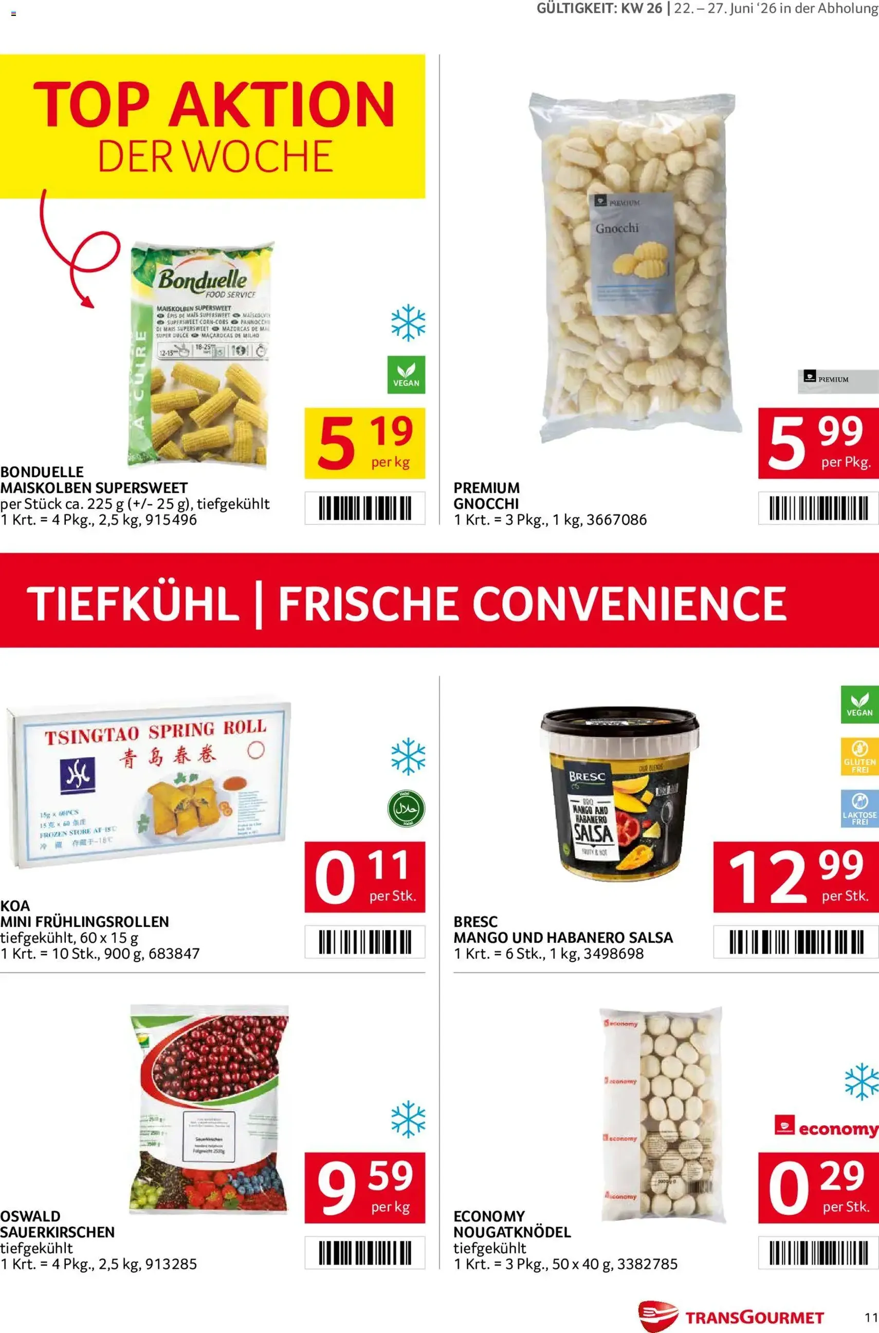 Transgourmet Flugblatt - Gültiger Prospekt ab 22.06.2026, Seite 11 von insgesamt 31