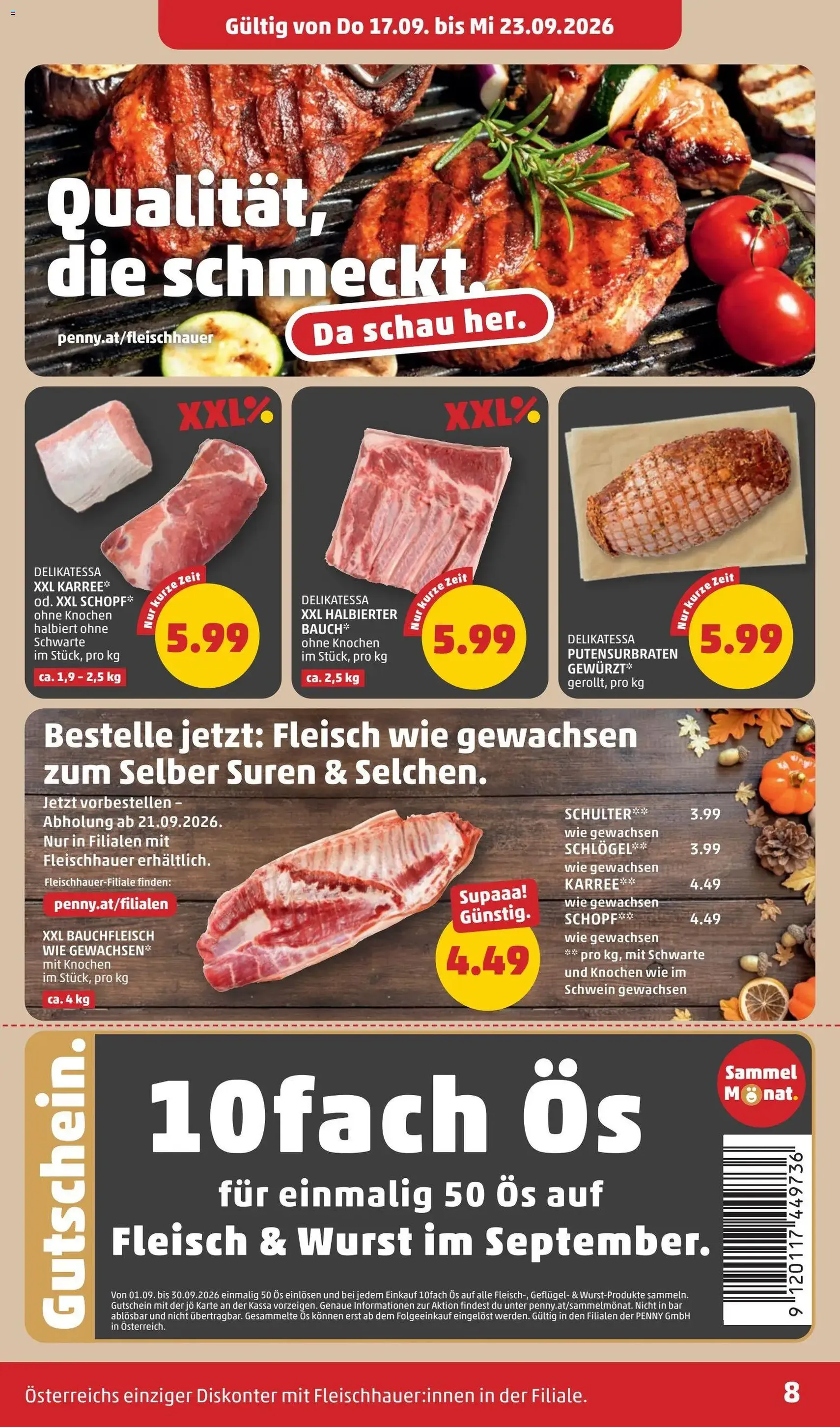 Penny Markt - Flugblatt - Gültiger Prospekt ab 17.09.2026, Seite 8 von insgesamt 28
