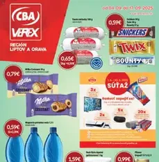 CBA Verex leták - náhľad letáku platný od 04.09.2025