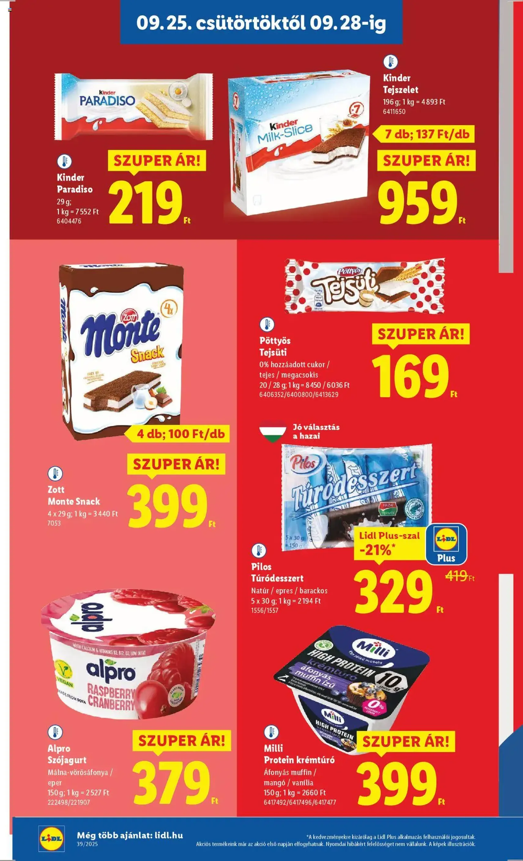Lidl Akciós újság - 2025.09.25. érvényes szórólap 14 oldal 68 oldalból Lidl Akciós újság - 2025.09.25. érvényes szórólap 14 oldal 68 oldalból