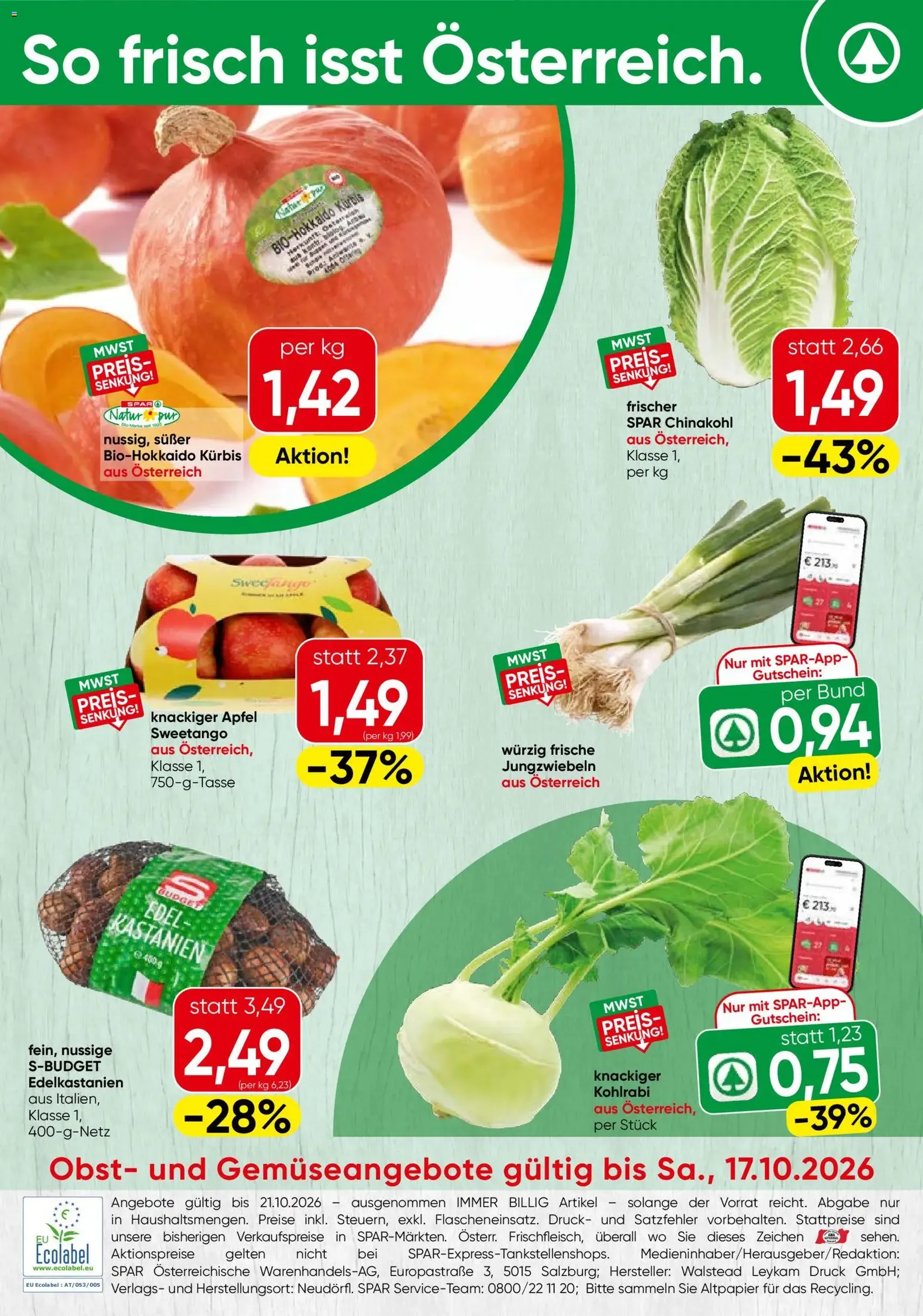 Spar Flugblatt - Gültiger Prospekt ab 15.10.2026, Seite 16 von insgesamt 18