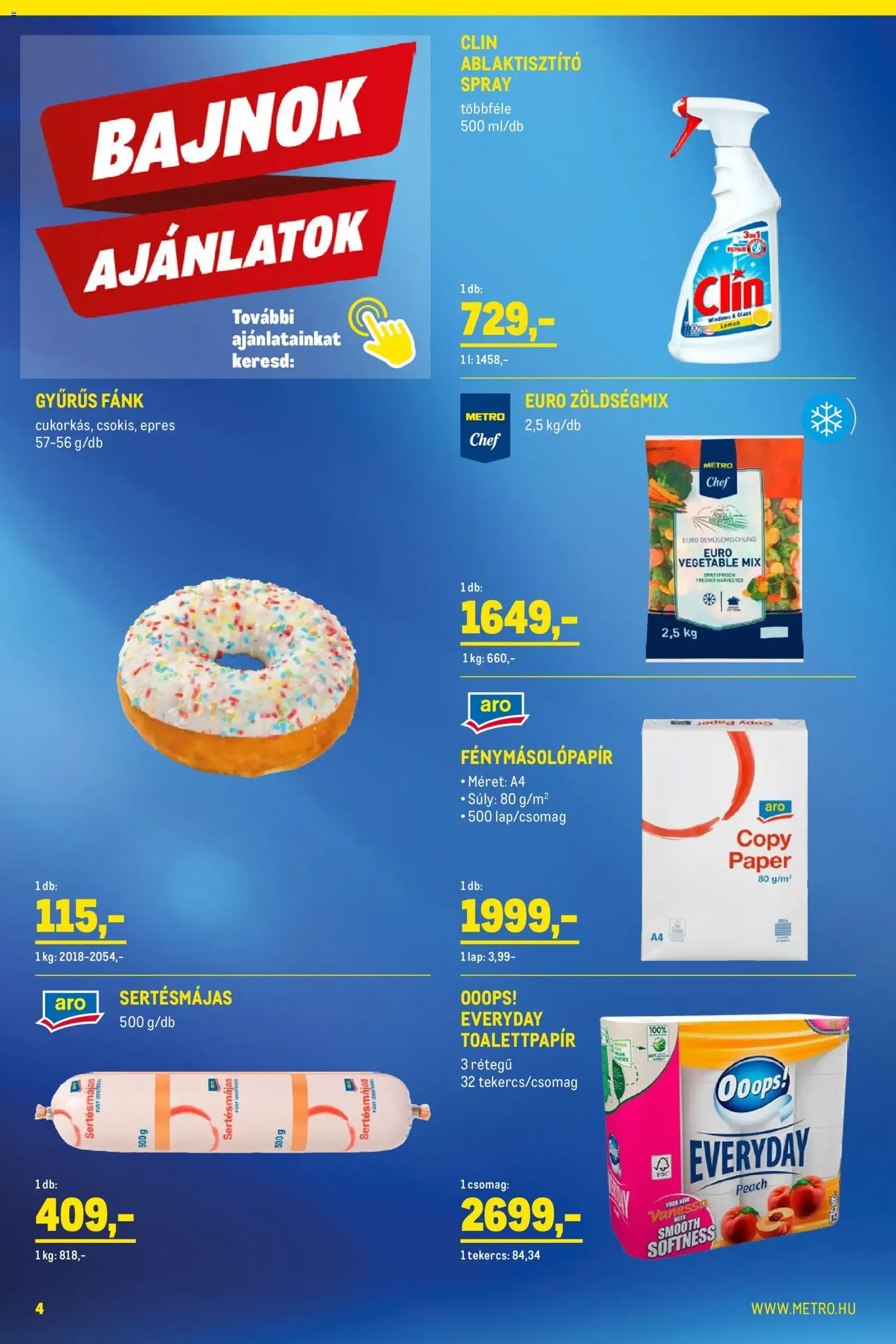 Metro - Élelmiszer és Szezonális katalógus 2026/01 - 2026.01.02. érvényes szórólap 4 oldal 40 oldalból