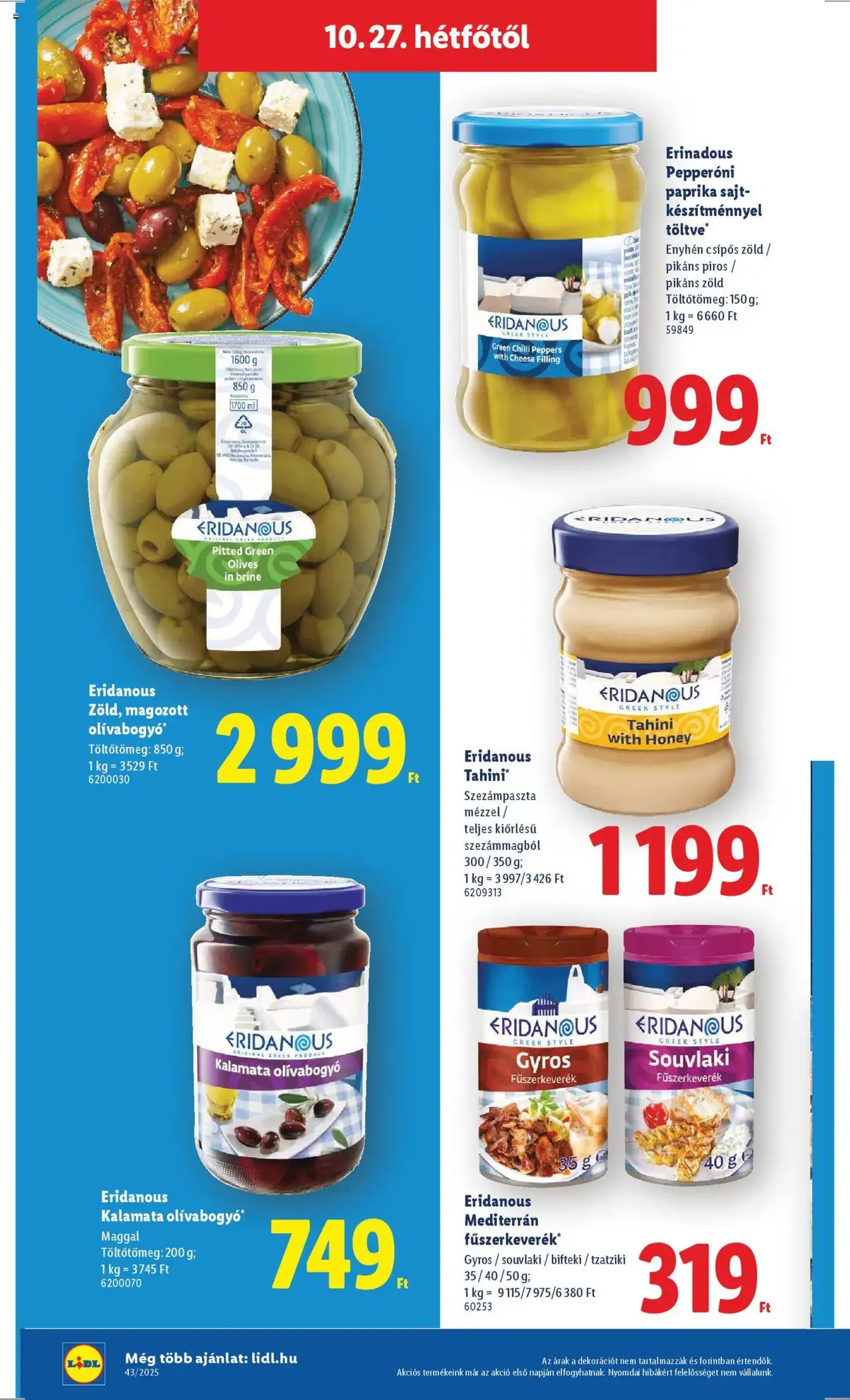 Lidl Akciós újság - 2025.10.22. érvényes szórólap 60 oldal 64 oldalból Lidl Akciós újság - 2025.10.22. érvényes szórólap 60 oldal 64 oldalból