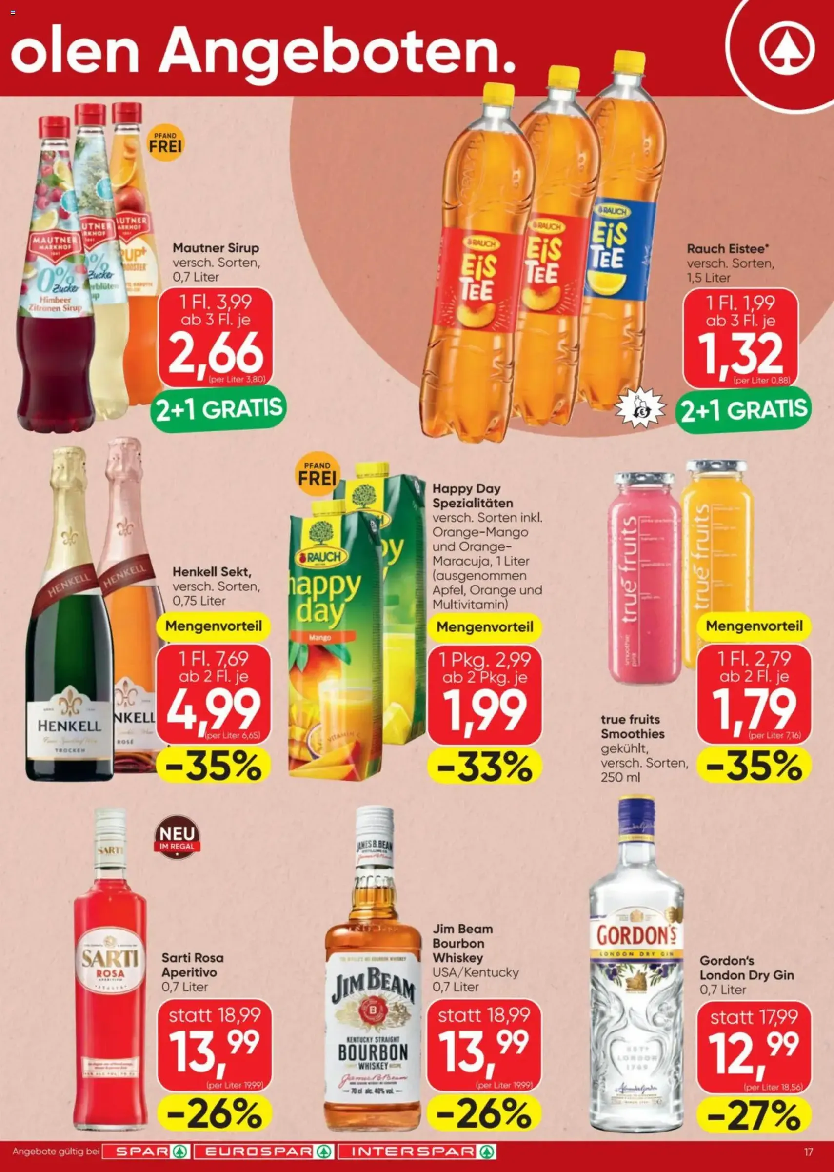 Spar Flugblatt - Gültiger Prospekt ab 06.11.2025, Seite 17 von insgesamt 24