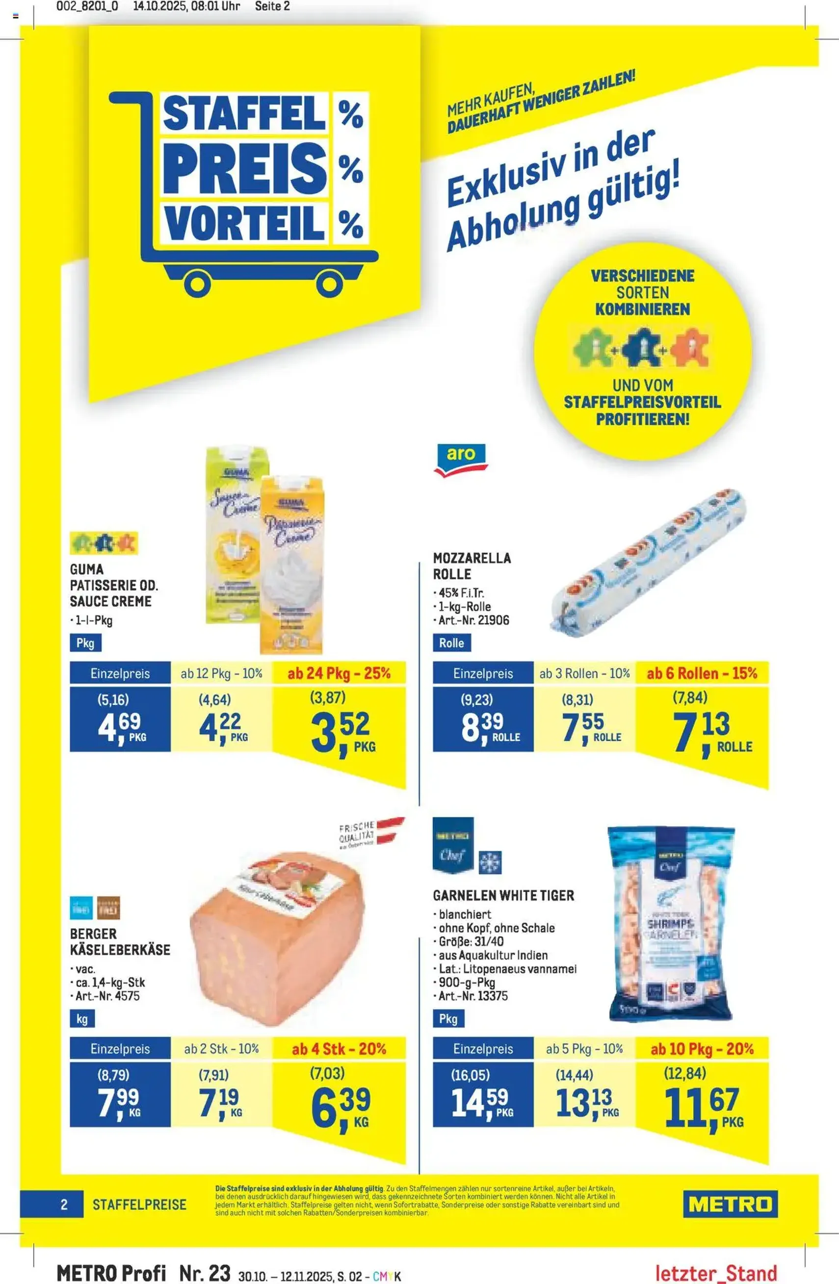 Metro angebote Profi - Gültiger Prospekt ab 30.10.2025, Seite 2 von insgesamt 64 Metro angebote Profi - Gültiger Prospekt ab 30.10.2025, Seite 2 von insgesamt 64