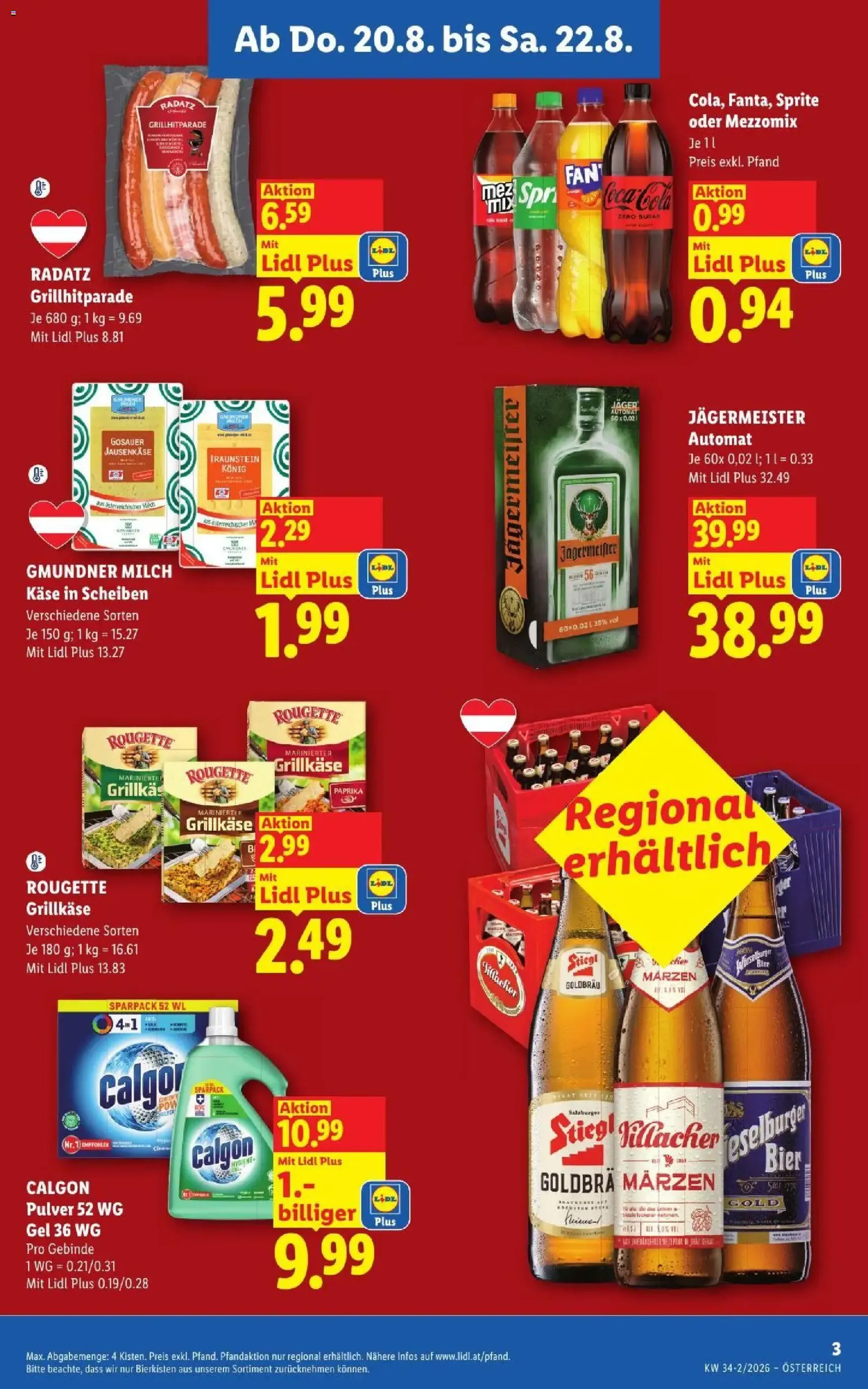 Lidl - Flugblatt - Gültiger Prospekt ab 20.08.2026, Seite 3 von insgesamt 55