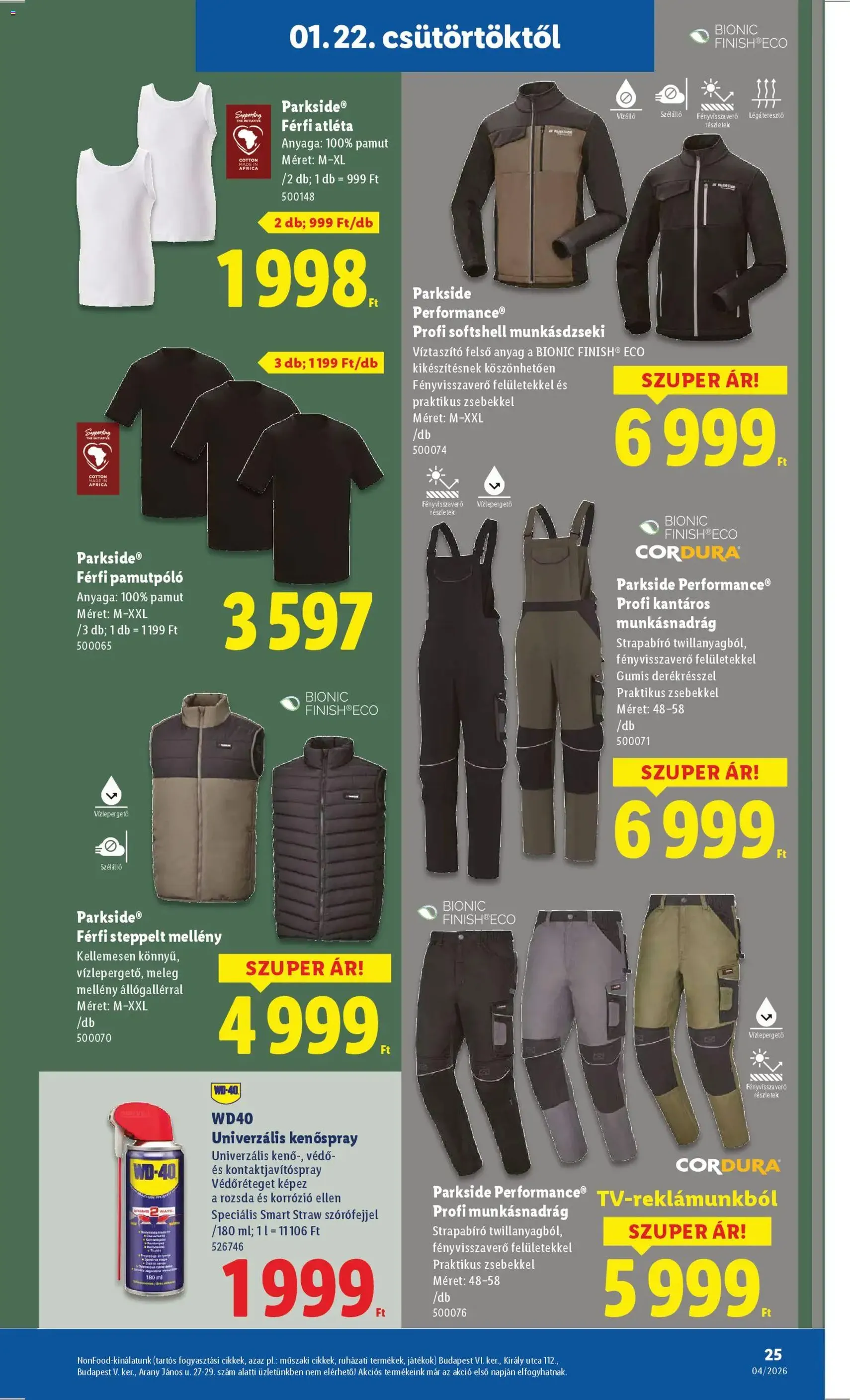 Lidl Akciós újság - 2026.01.22. érvényes szórólap 25 oldal 58 oldalból