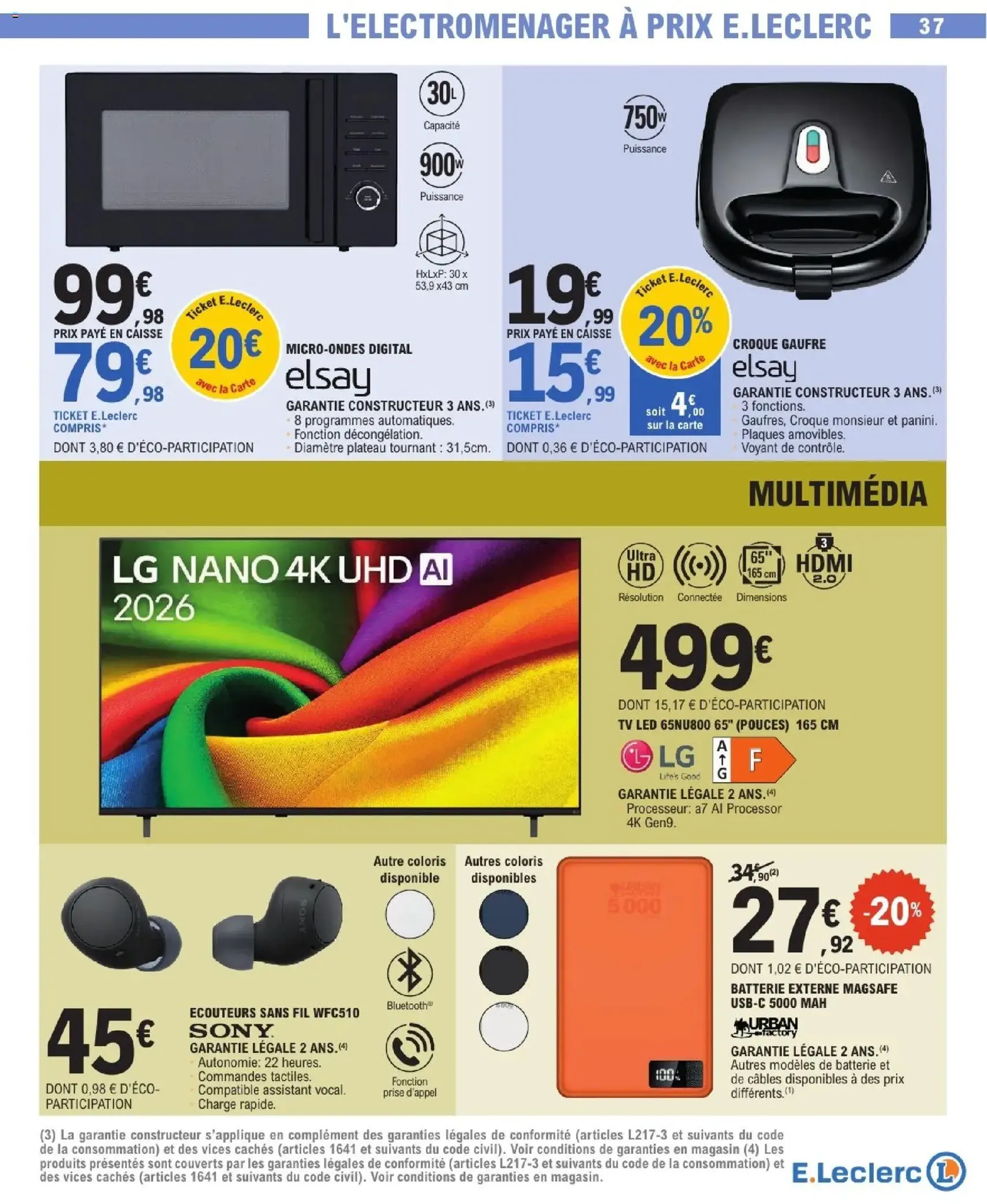 E.Leclerc catalogue - brochure valable à partir du 13/10/2026, page 37 sur 48