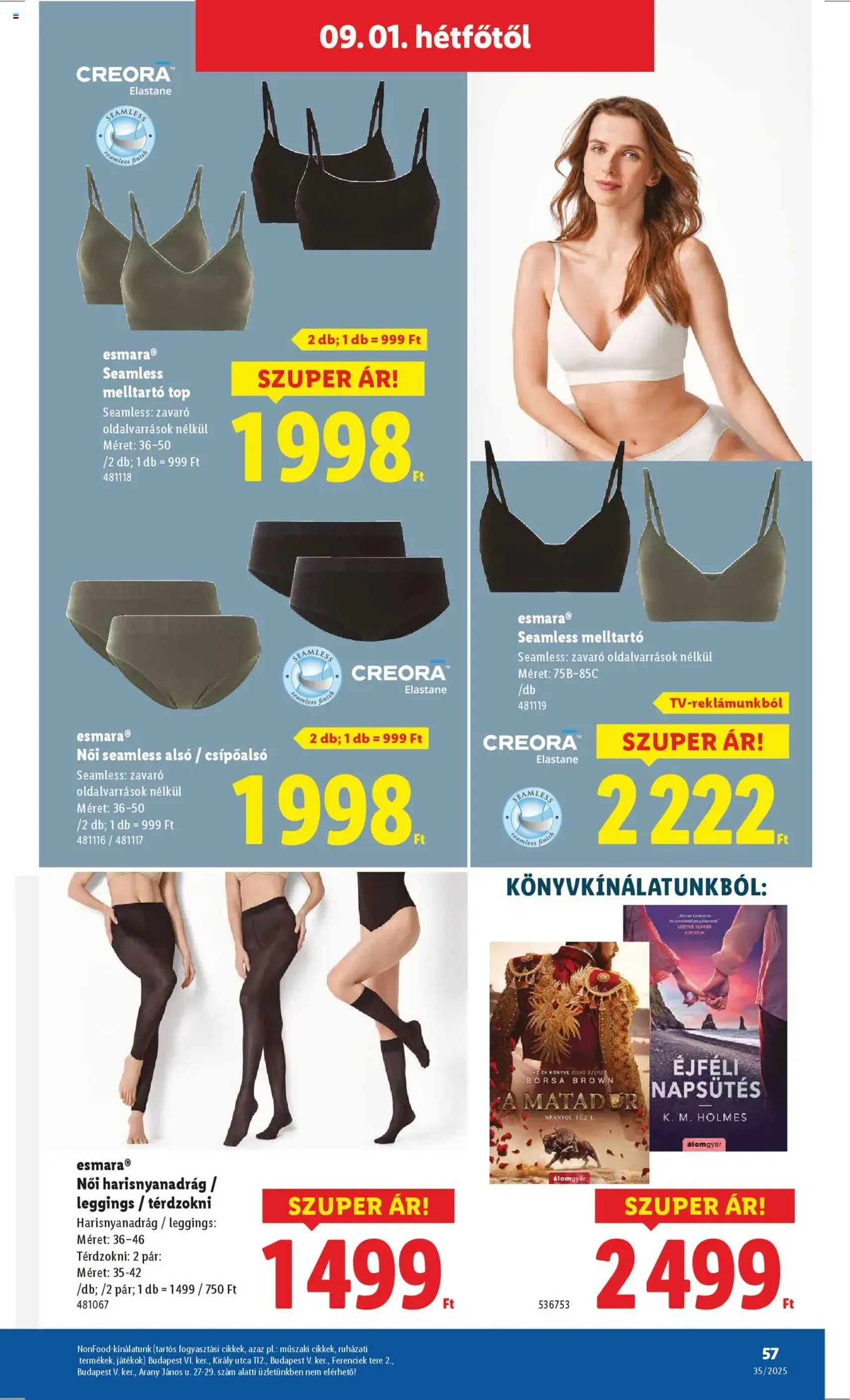 Lidl Akciós újság - 2025.08.28. érvényes szórólap 57 oldal 76 oldalból Lidl Akciós újság - 2025.08.28. érvényes szórólap 57 oldal 76 oldalból