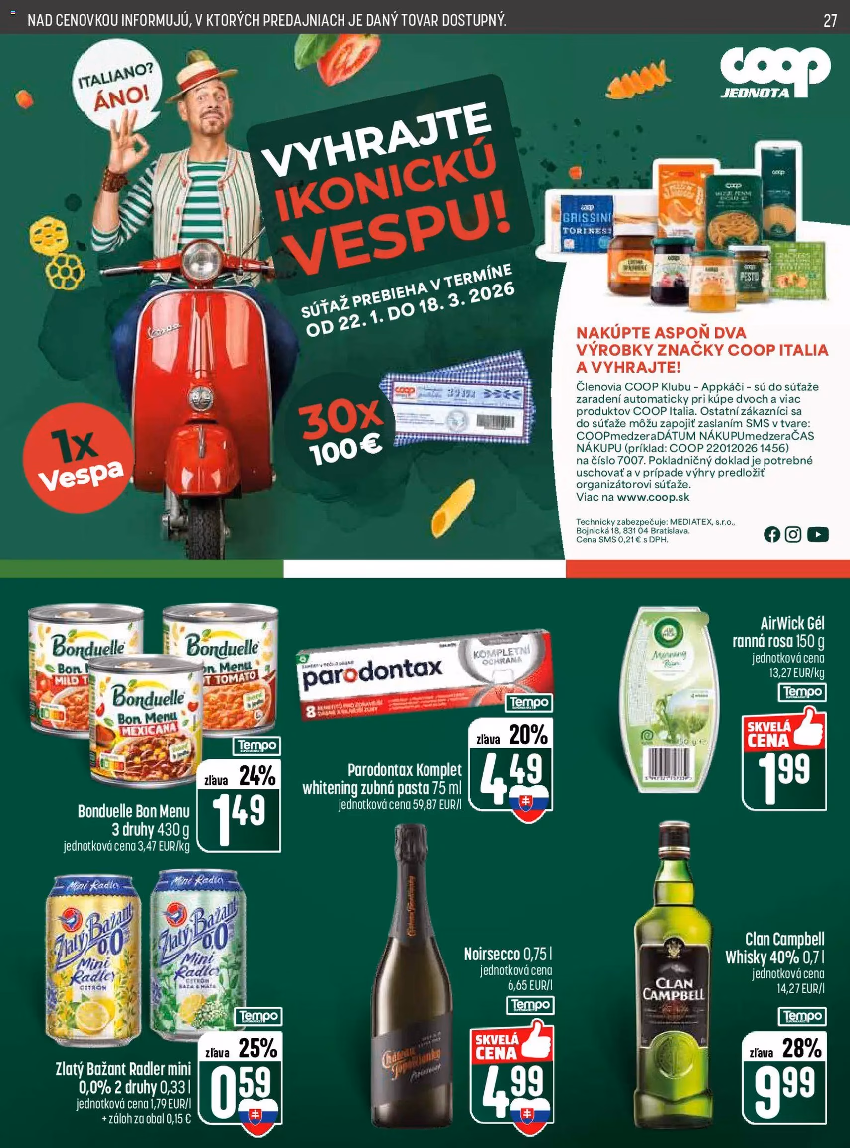COOP Jednota leták - platný leták od 29.01.2026 strana 27 z 28
