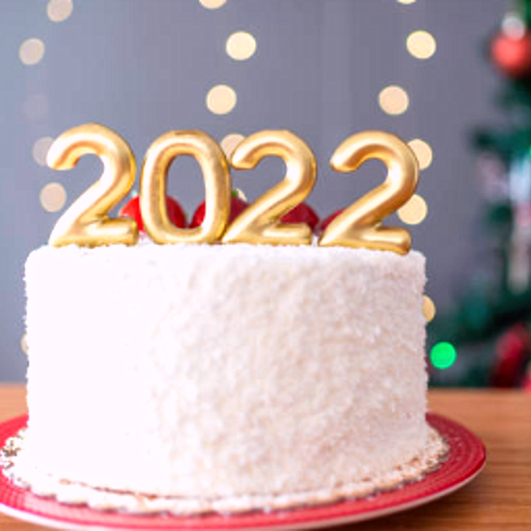 Szilveszteri torta keksz alappal