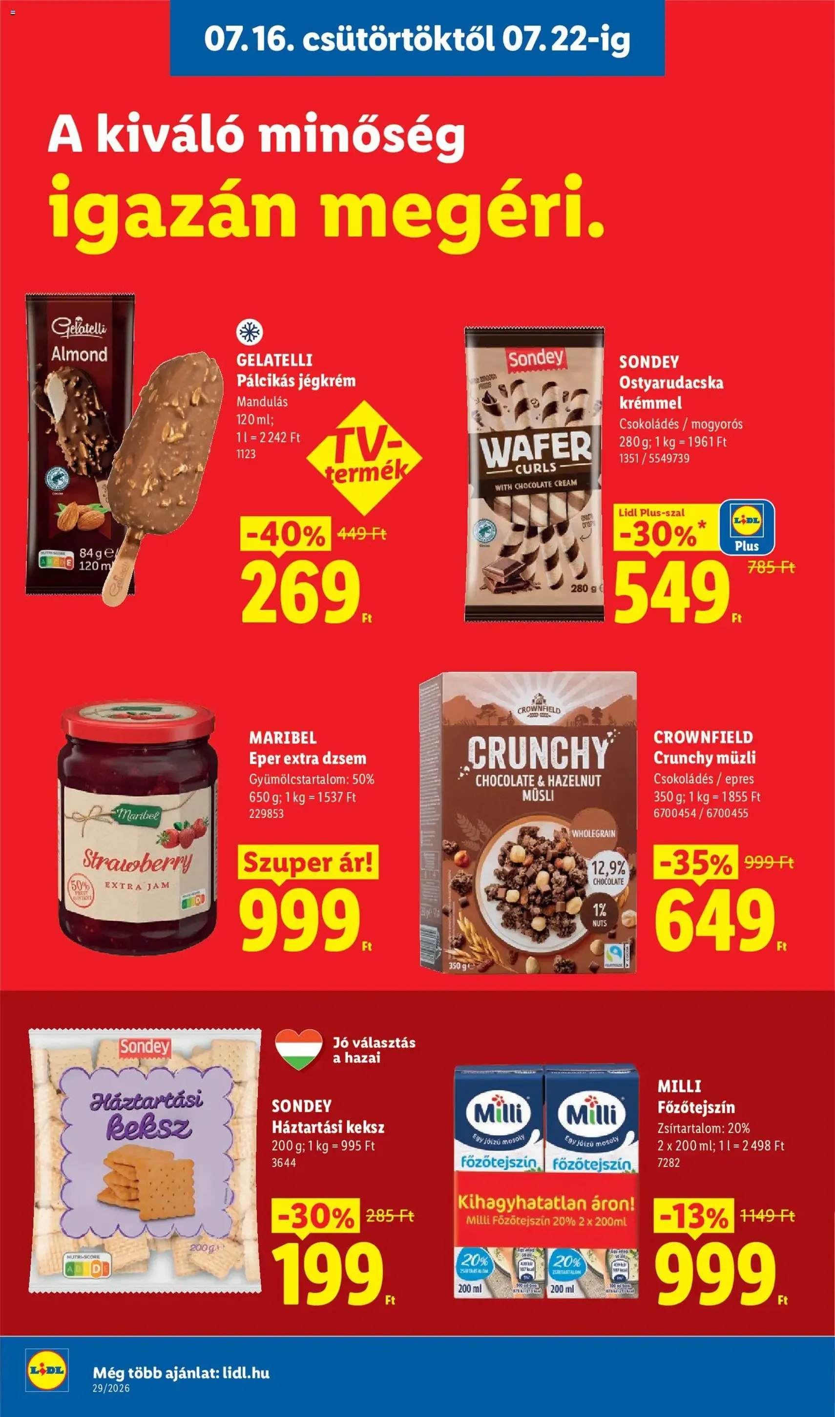 Lidl akciós újság - 2026.07.16. érvényes szórólap 16 oldal 88 oldalból