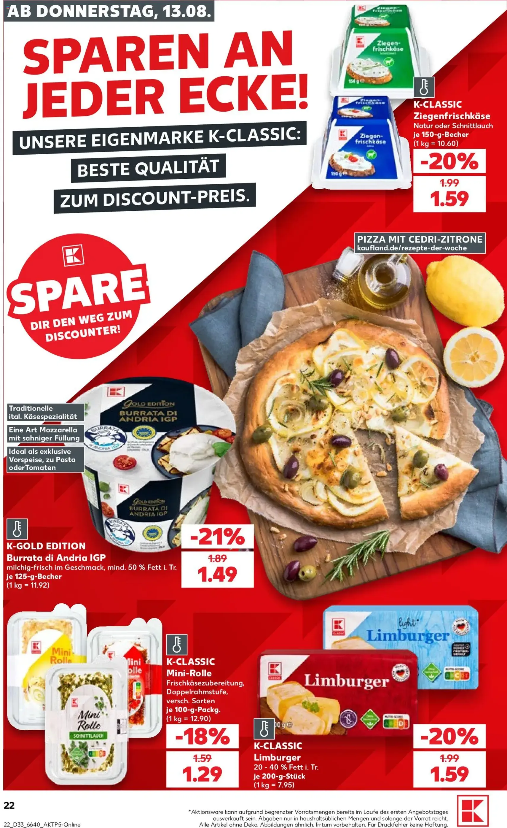Kaufland Prospekt - Gültiger Prospekt ab 13.08.2026, Seite 22 von insgesamt 54