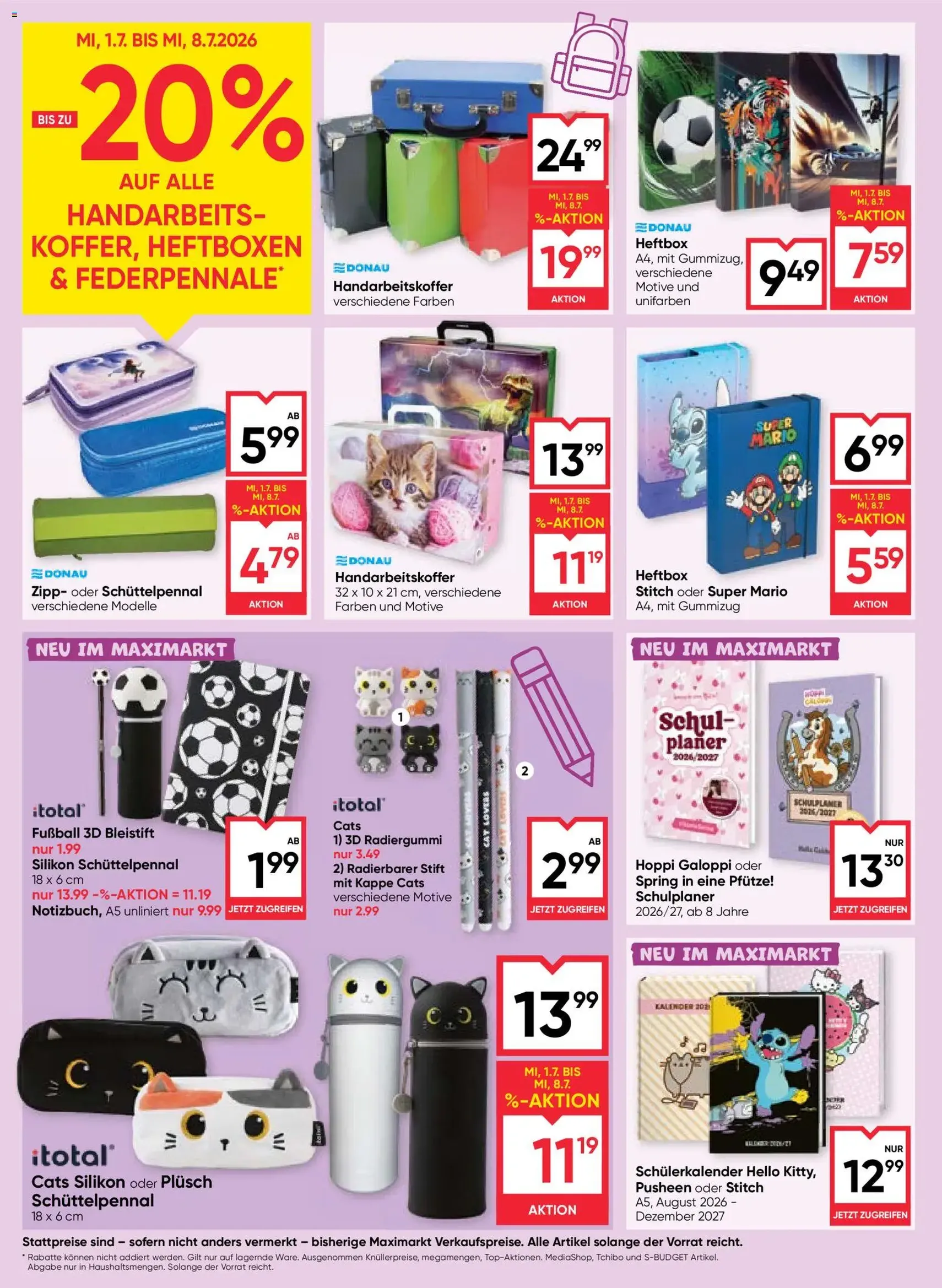 Maximarkt Flugblatt - Gültiger Prospekt ab 01.07.2026, Seite 20 von insgesamt 24