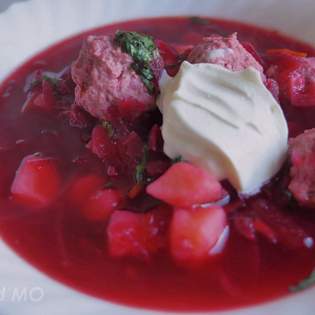Recipe preview Borscht with Meatballs recipe