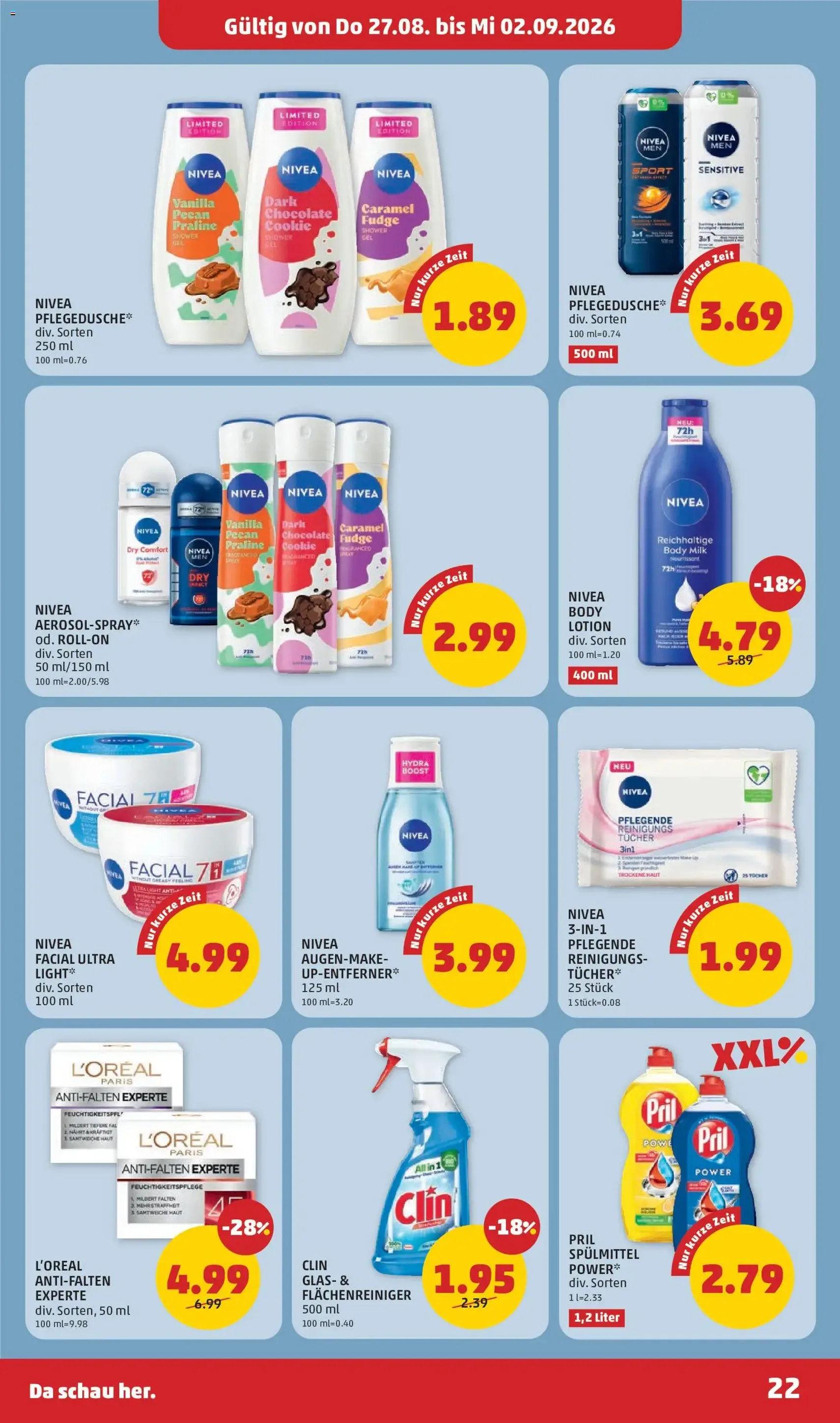 Penny Markt Flugblatt - Gültiger Prospekt ab 27.08.2026, Seite 22 von insgesamt 32