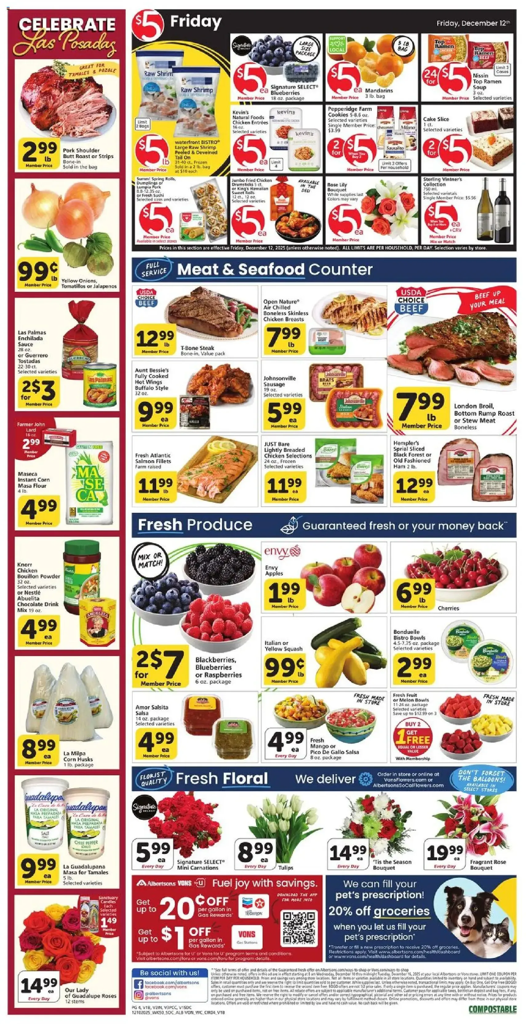 Vons Weekly Ad - valid flyer from 12/10/2025, page 4 of 6