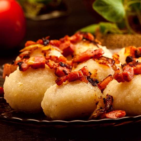 Anteprima ricetta Gnocchi di patate ripieni di carne affumicata