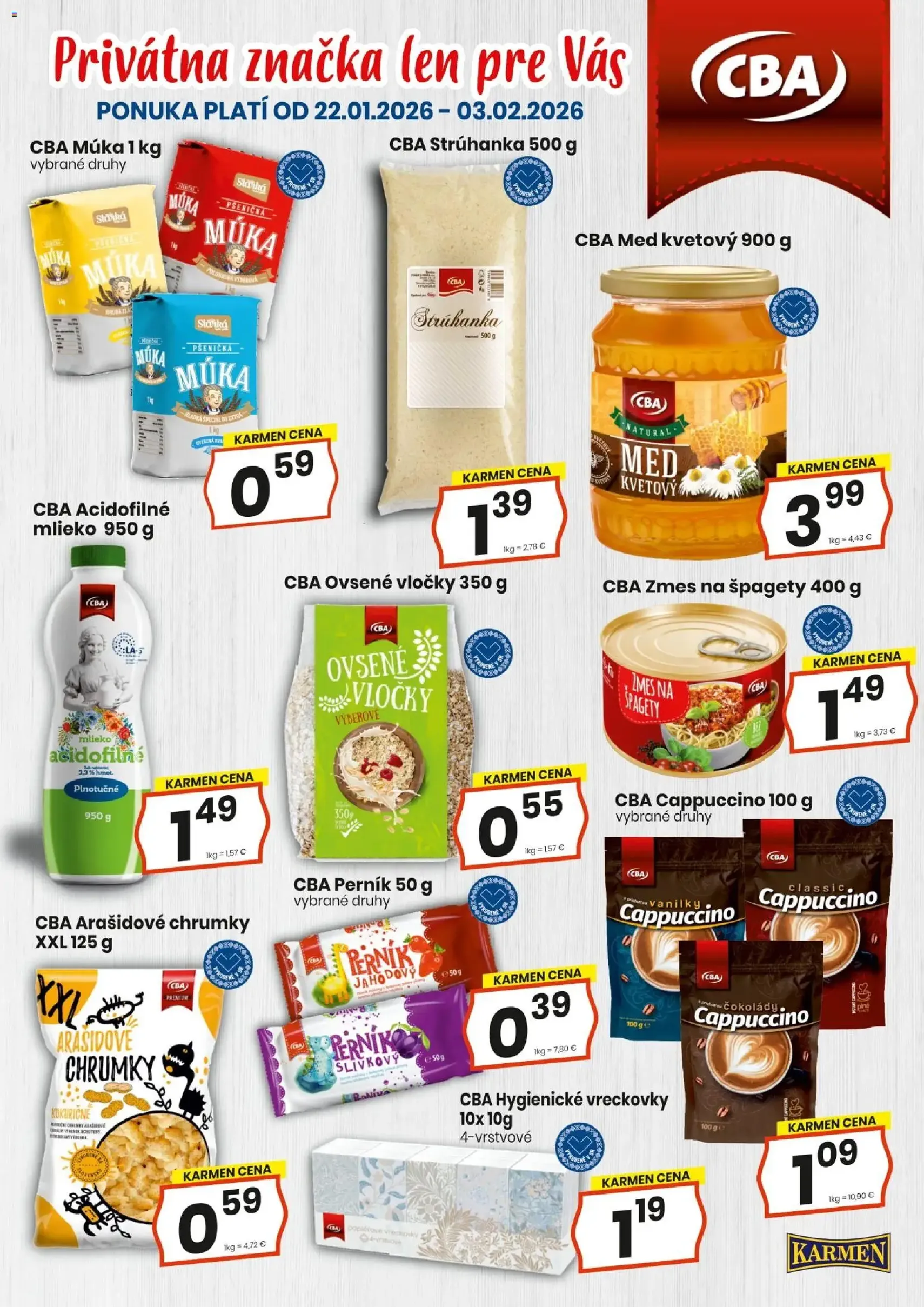 KARMEN CBA leták - platný leták od 22.01.2026 strana 3 z 16