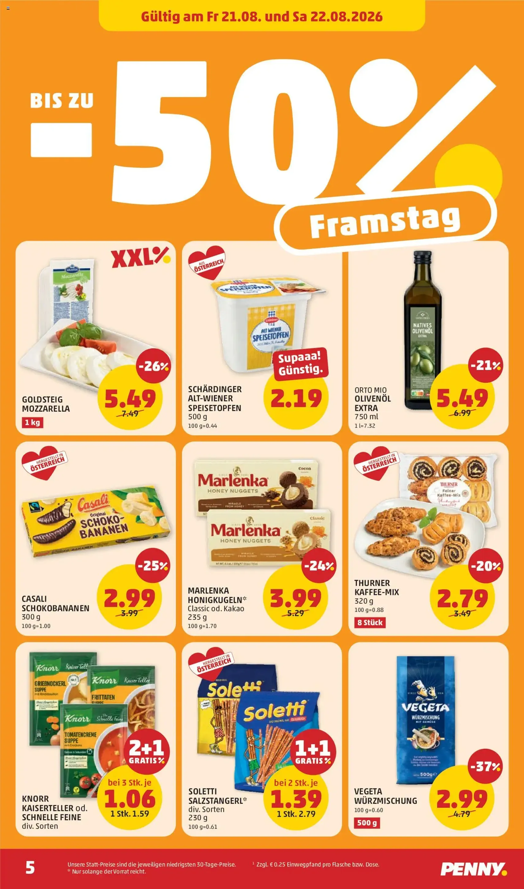 Penny Markt Flugblatt - Gültiger Prospekt ab 20.08.2026, Seite 5 von insgesamt 28