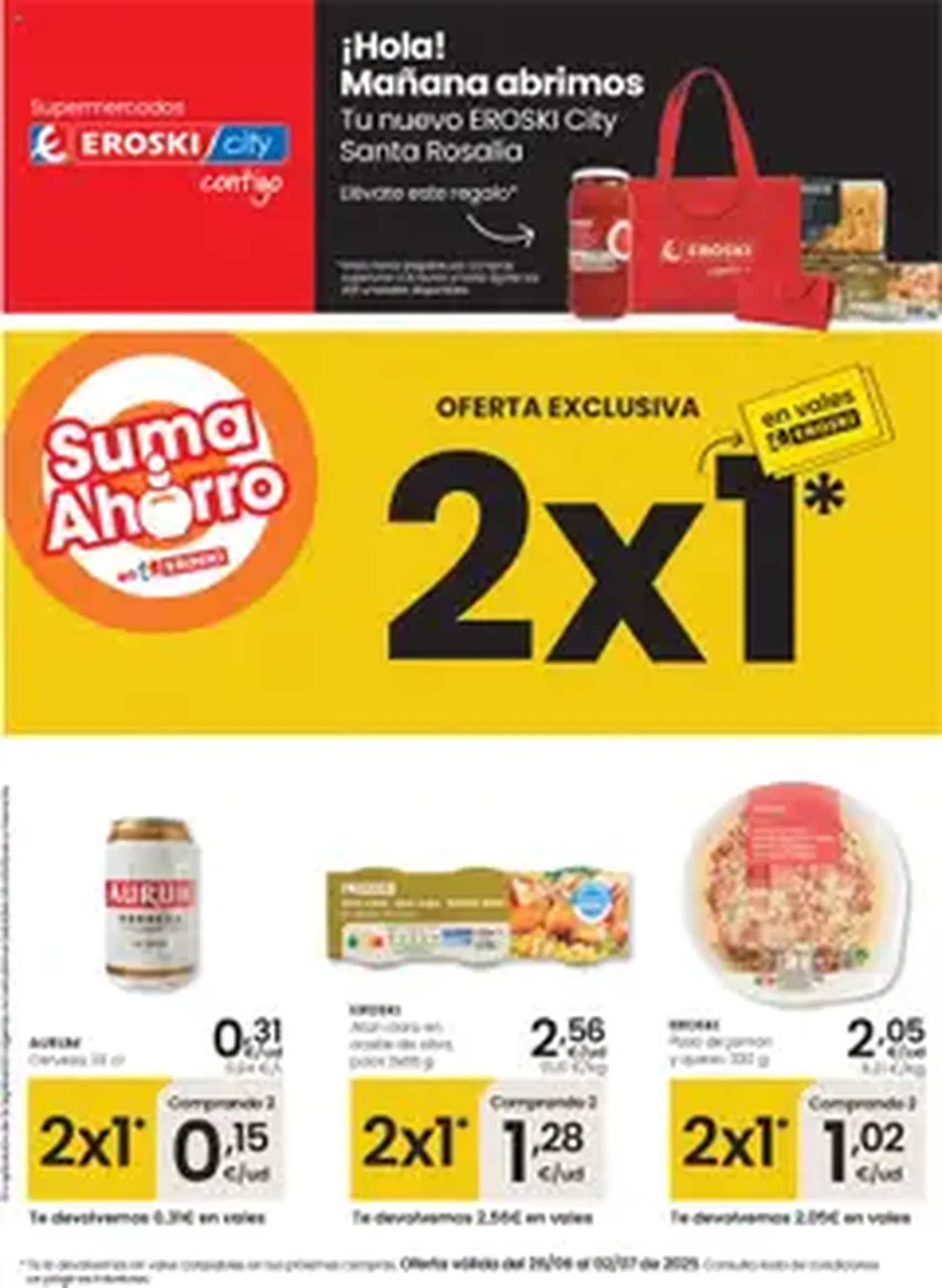 Eroski - City Santa Rosalía - folleto válido desde 26/06/2025 página 1 de 1
