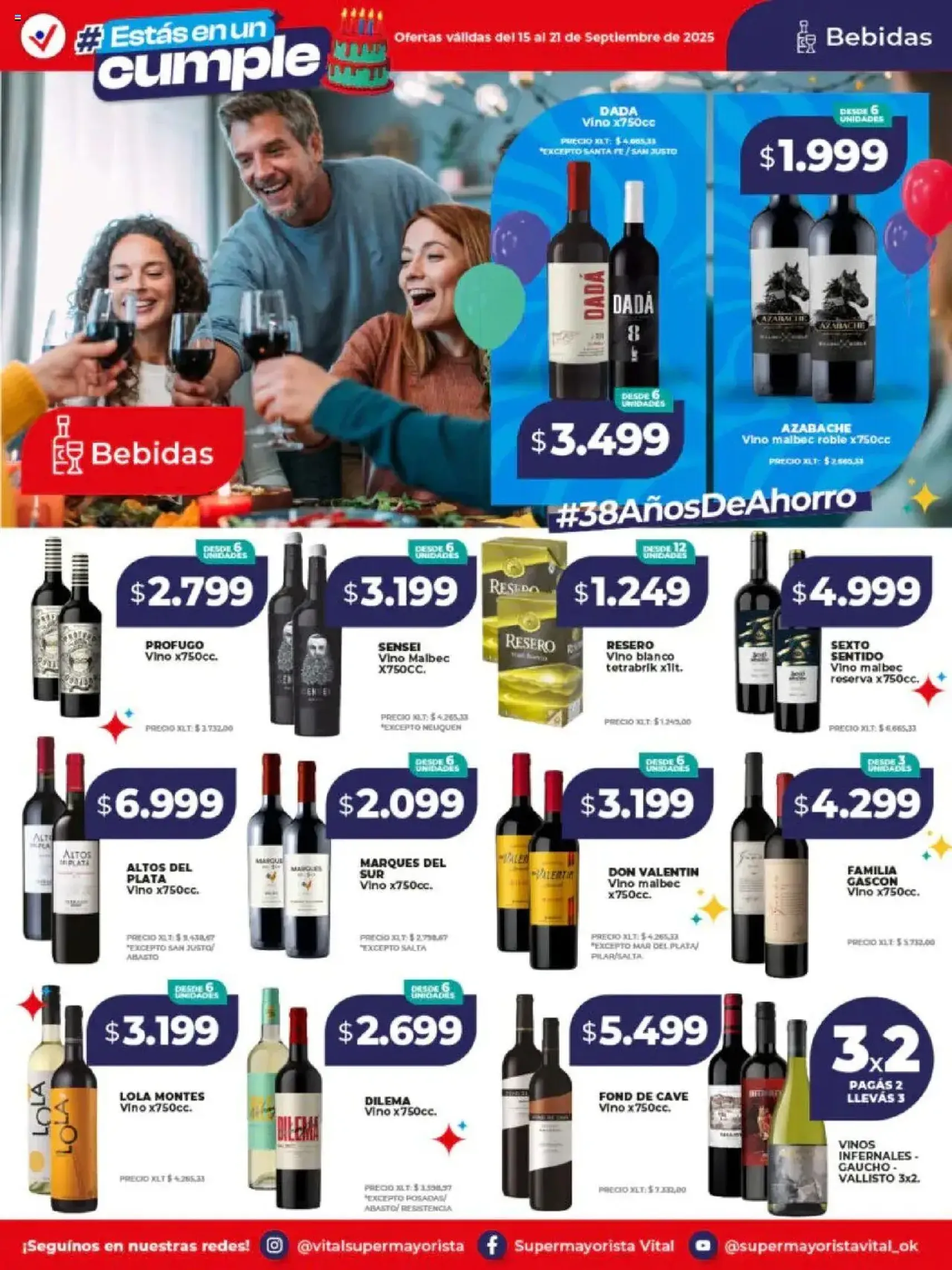 Vital - Ofertas - folleto válido desde 15/09/2025 página 19 de 22 Vital - Ofertas - folleto válido desde 15/09/2025 página 19 de 22
